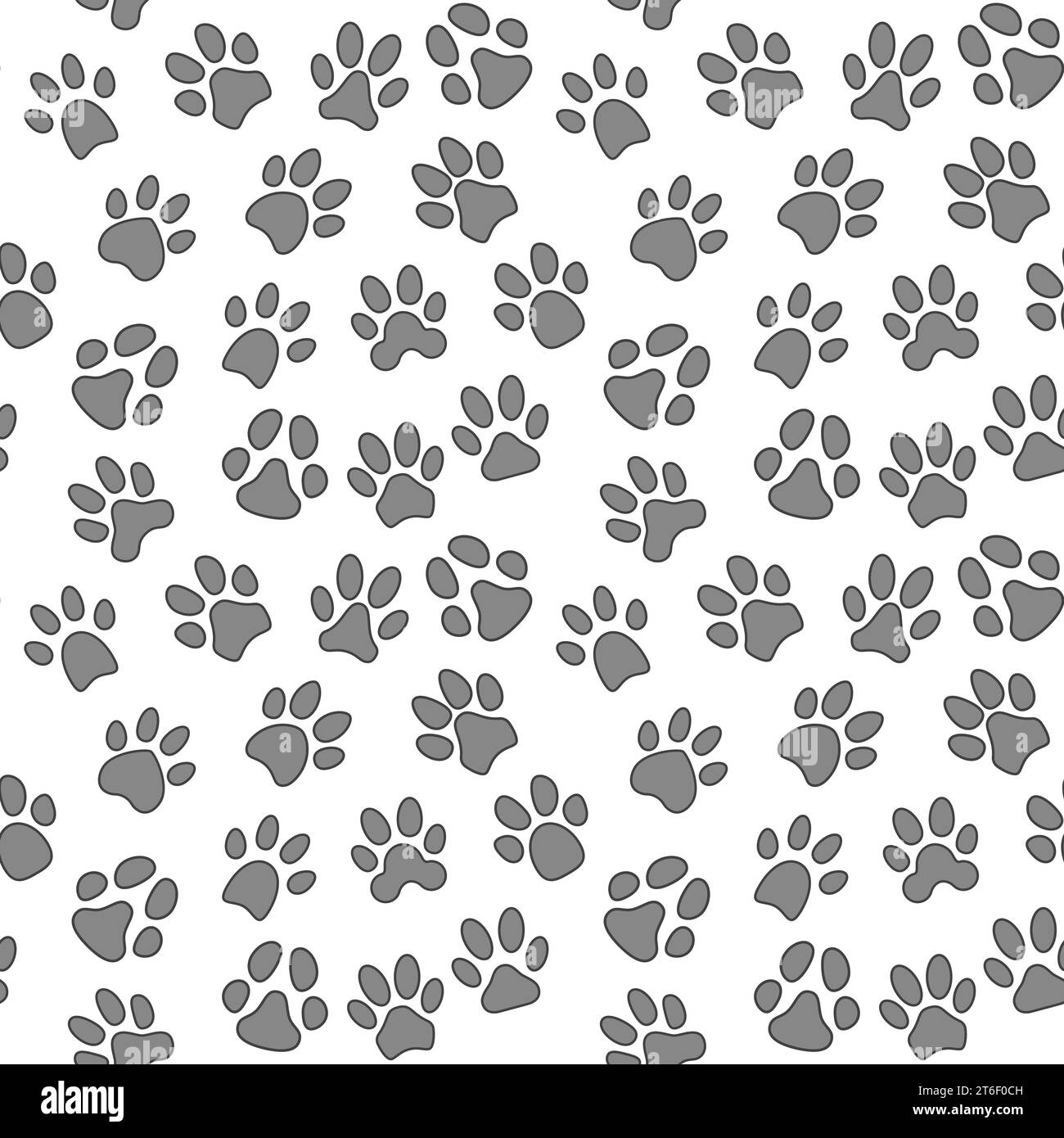 Vector Animal Footprints Background concept simple seamless pattern Stock Vector