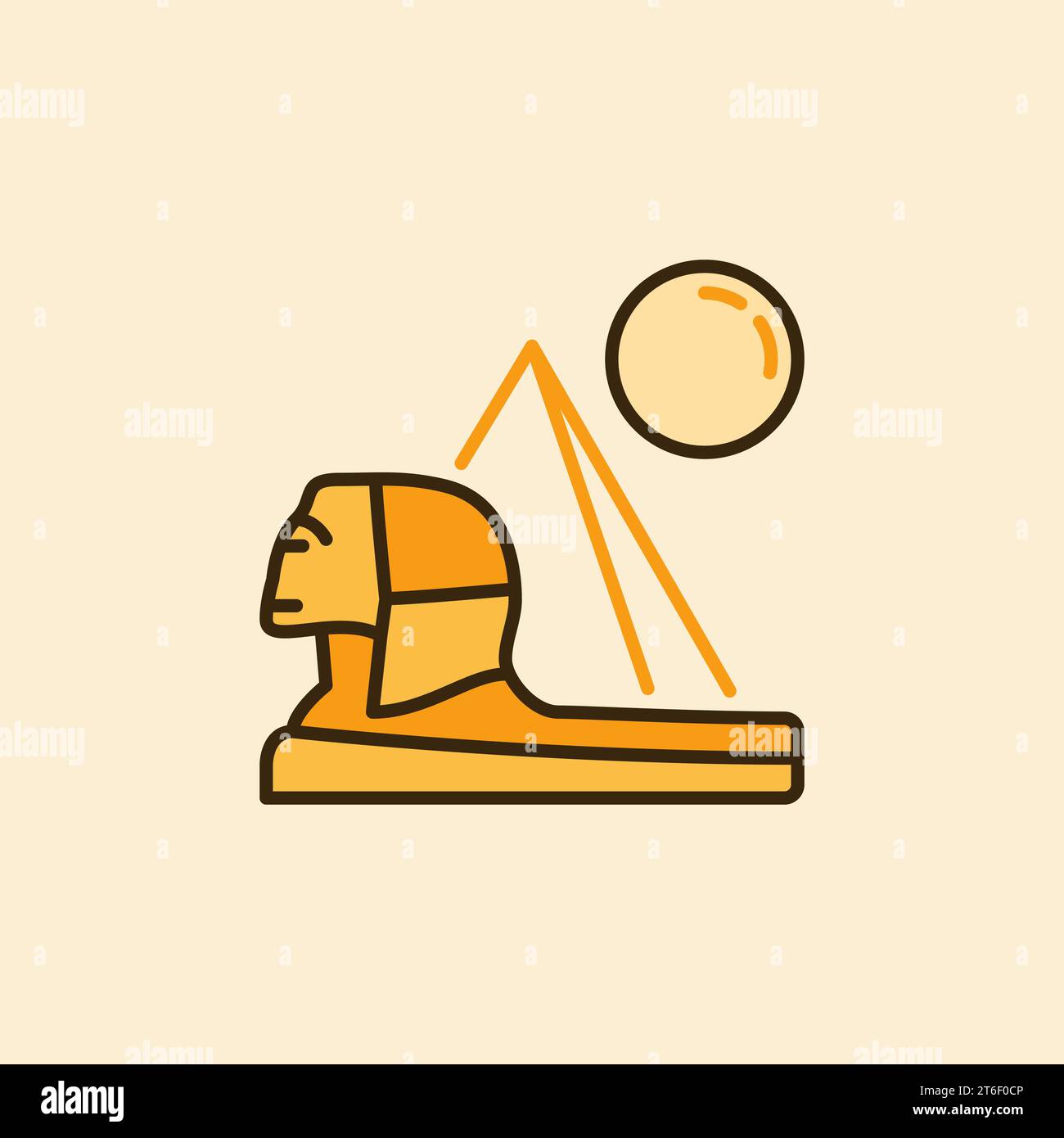 Giza necropolis great pyramid Stock Vector Images - Alamy