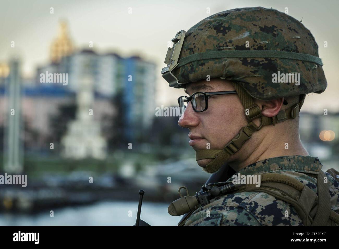 USS Oak Hill 26th MEU Marines Visit Batumi Georgia 40817302582 Stock 