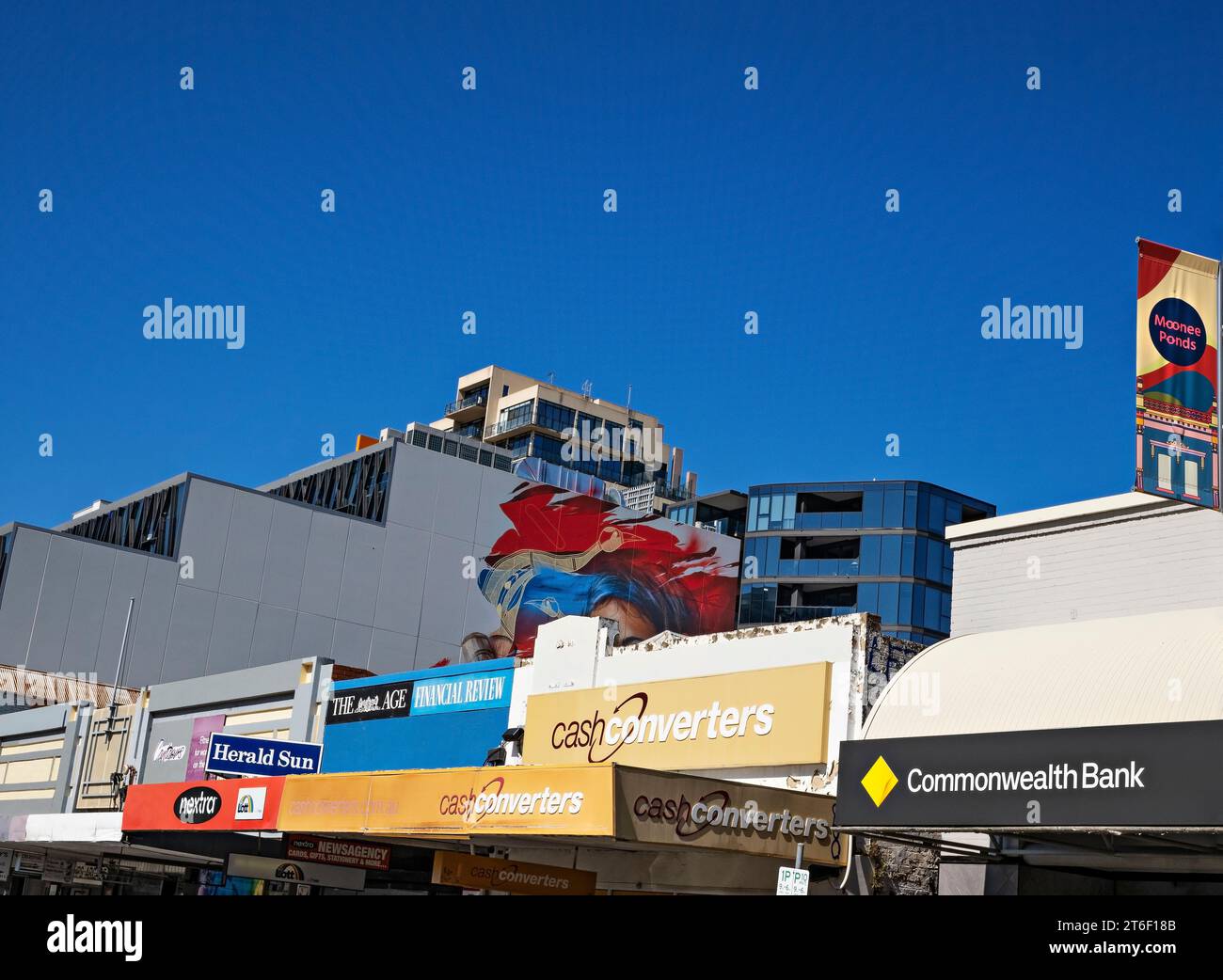 Melbourne Australia / Businesses and Shops in Puckle Street; Moonee Ponds.The Melbourne Cafe and