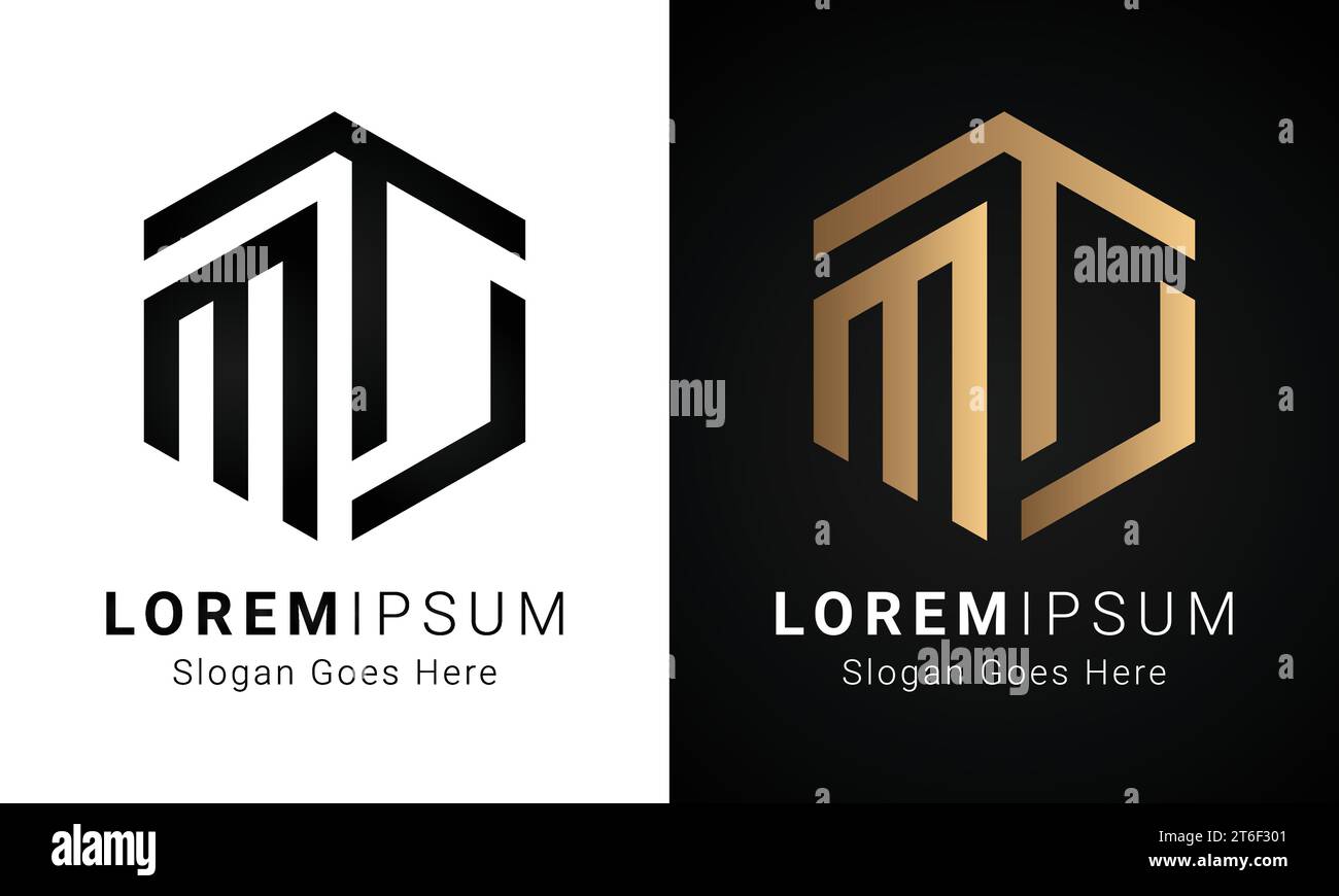 Luxury Initial TML or LMT Monogram Text Letter Logo Design Stock Vector