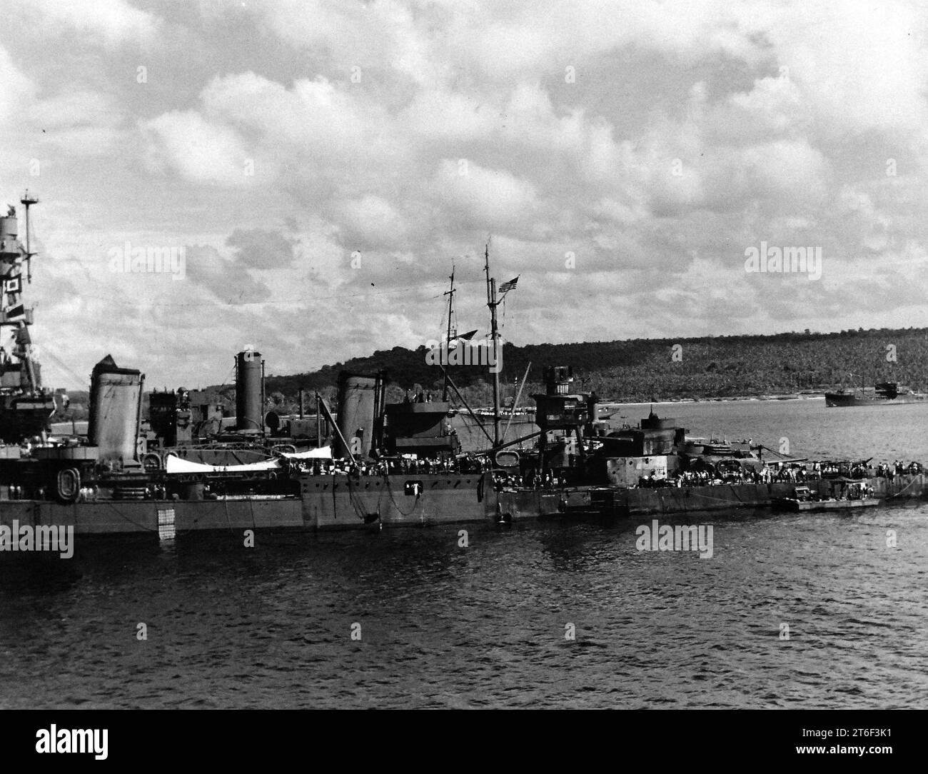 USS Pensacola (CA24) in Espiritu Santo Harbor, New Hebrides, 17