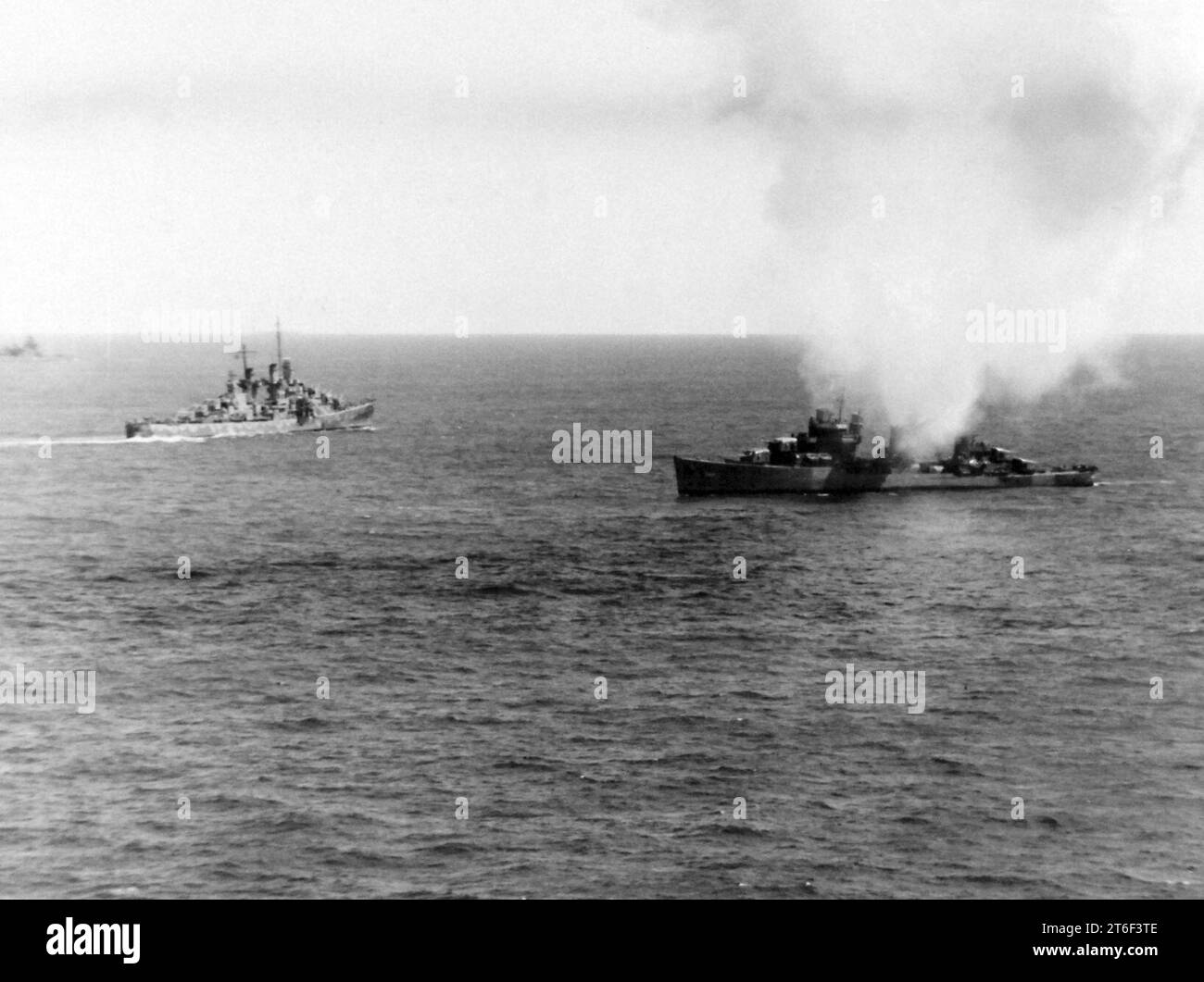 USS Phelps (DD360) and USS Atlanta (CL51) during the Battle of Midway
