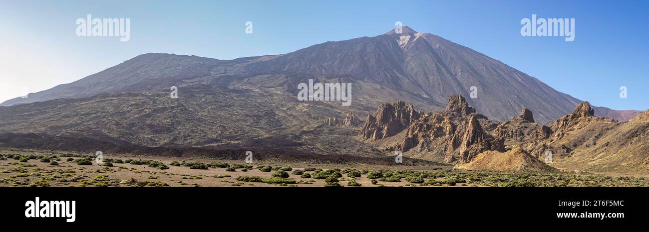Teide volcano panoramic view Stock Photo