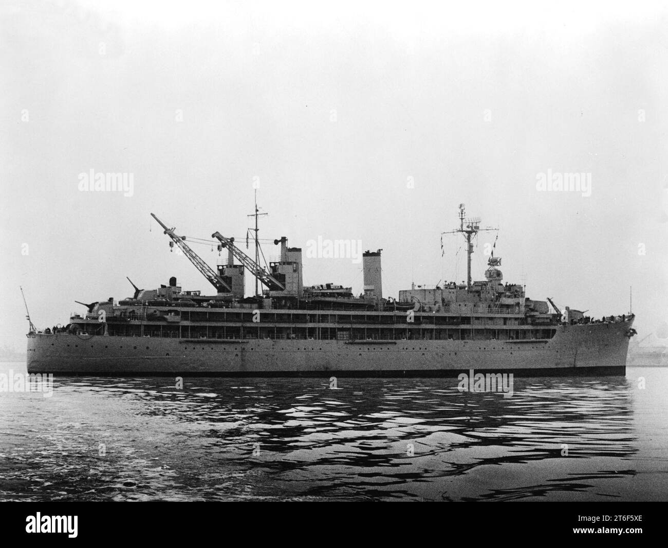 USS Prairie (AD15) in January 1956 Stock Photo Alamy