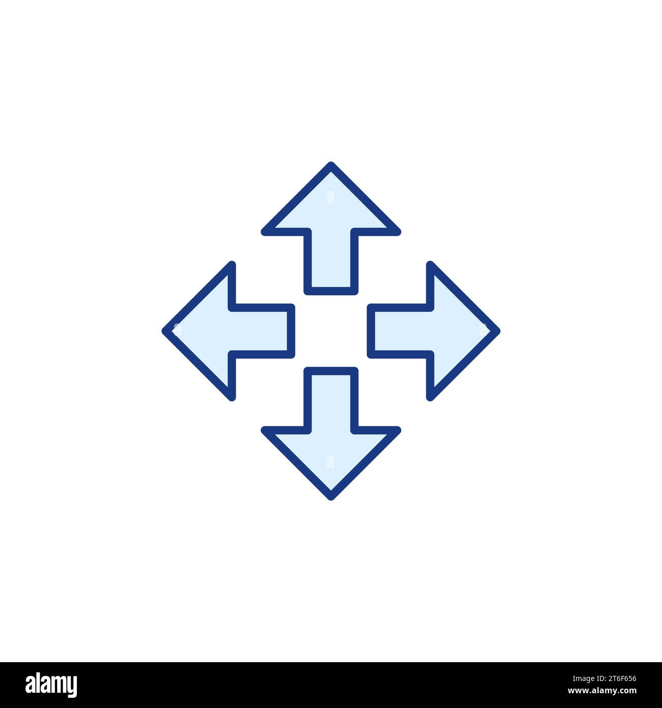 Scaling Arrows vector concept colored minimal icon or symbol Stock Vector
