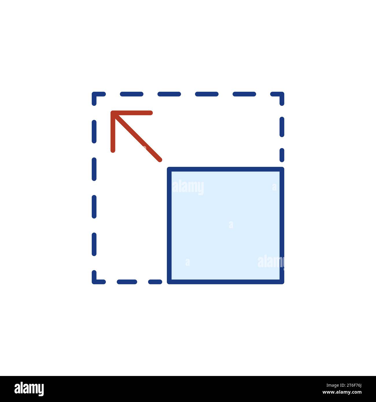 Scaling or Extend vector concept colored minimal icon or sign Stock ...