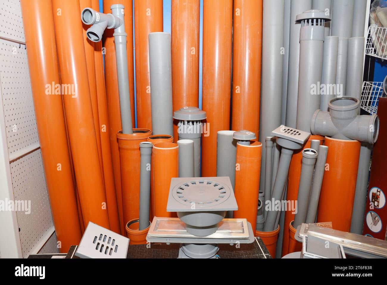 Plastic serwer line pipes, drainage pipes, plastic vents pipes and rain water drain holes for