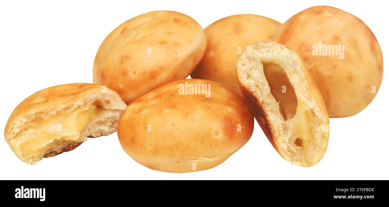 Small round vanilla bread very popular in Denmark Stock Photo
