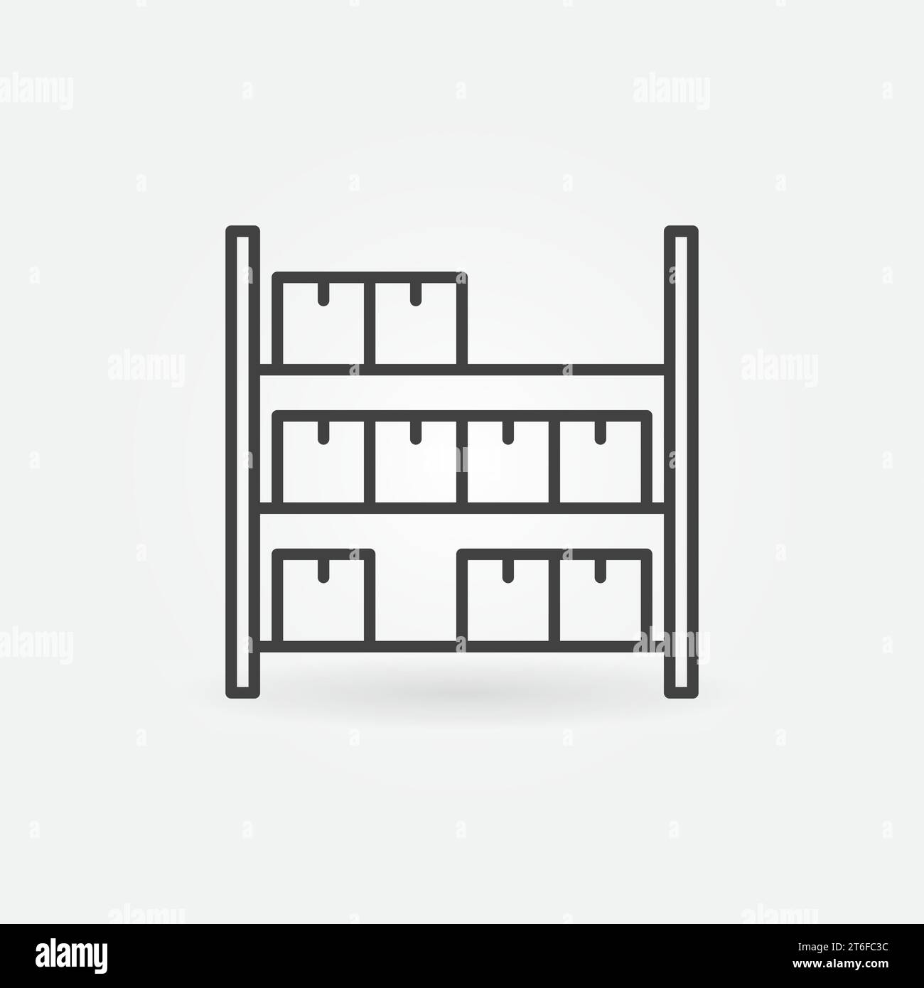 Inventory vector concept linear simple icon or symbol Stock Vector ...