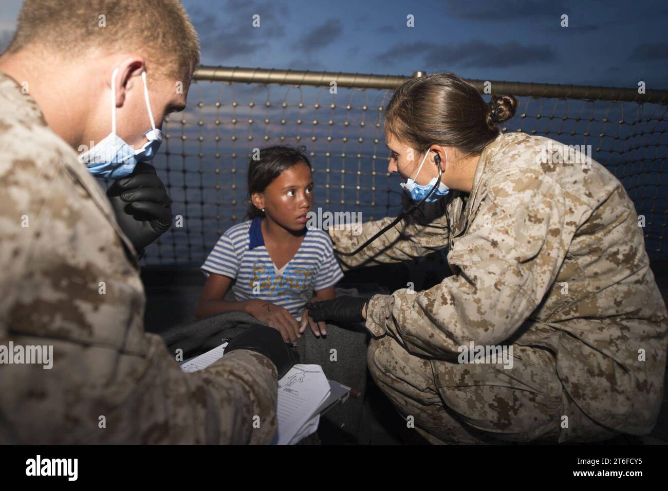 USS Rushmore rescue operations 150610 Stock Photo - Alamy