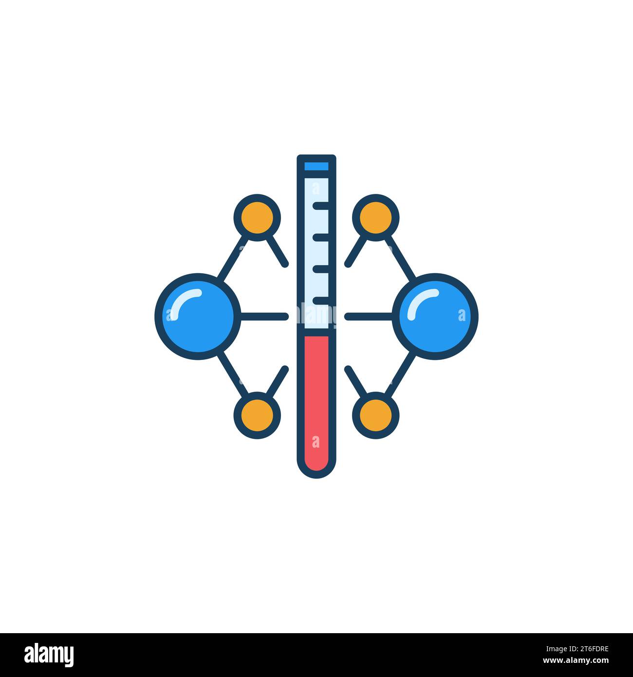 Test Tube with Chemical Compound vector Pharmaceutical concept colored icon or sign Stock Vector