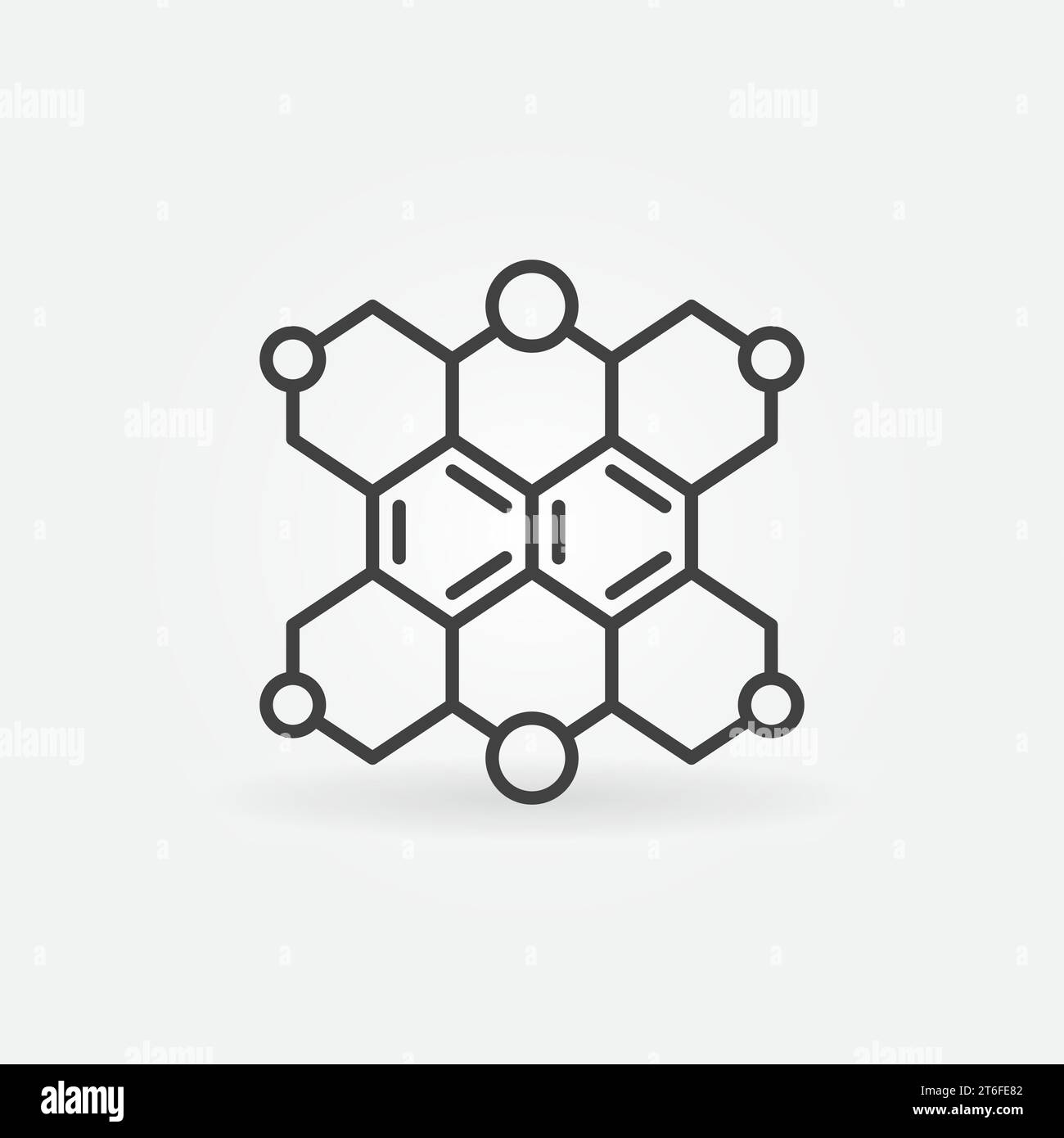 Hexagonal Molecular Structure vector Chemical Formula concept abstract ...