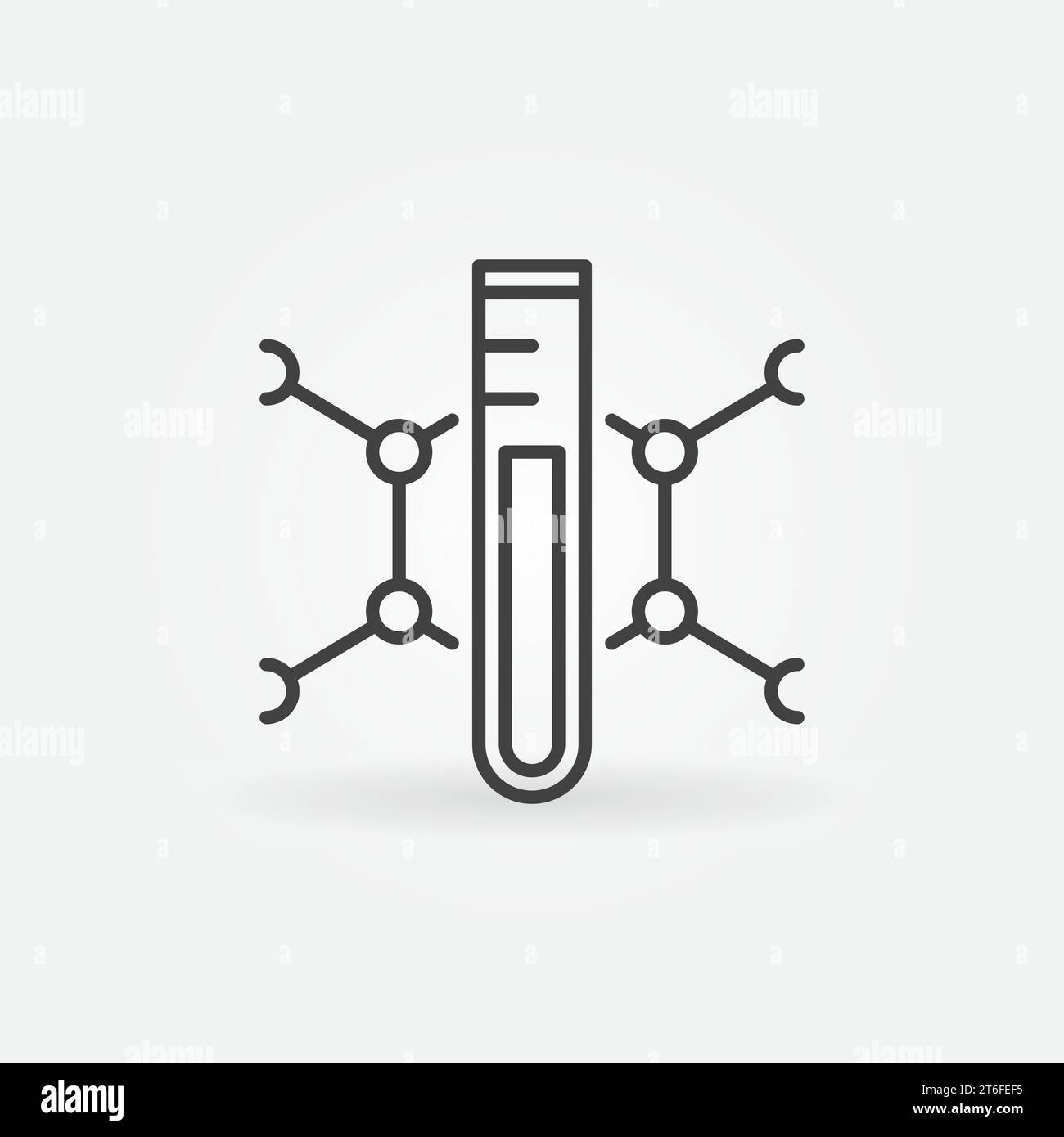 Test-Tube with Chemical Compound vector Chemistry Science concept ...
