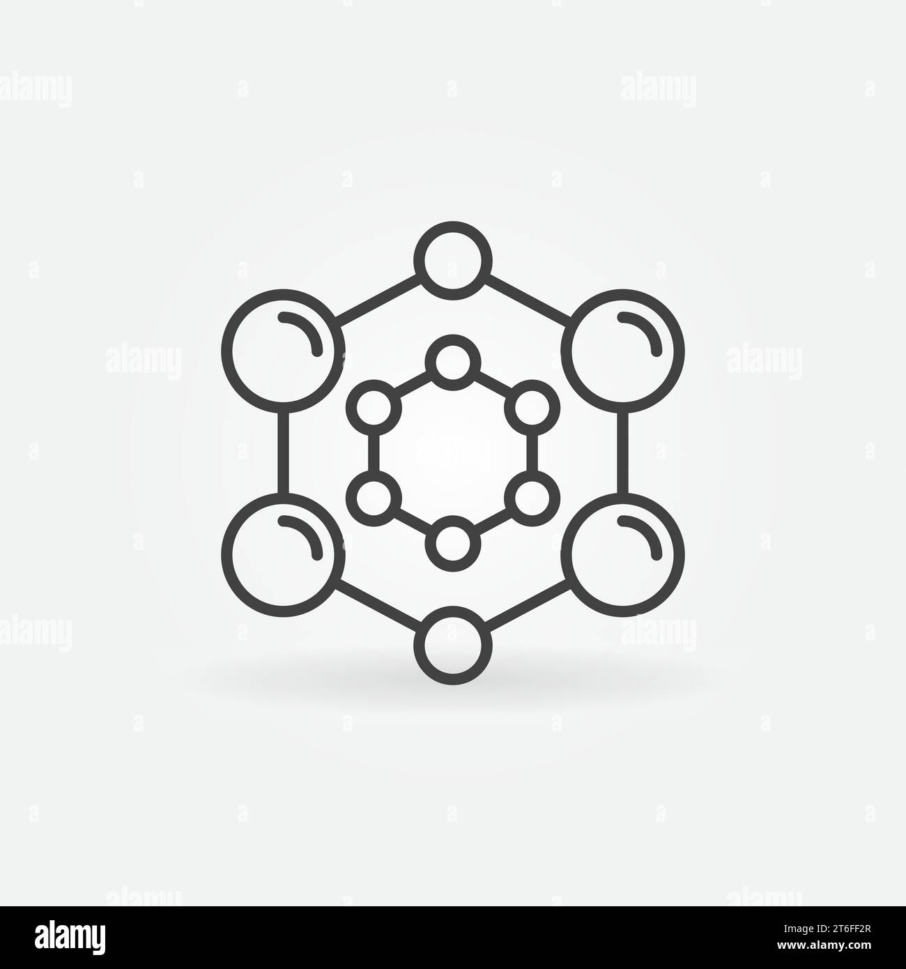 Vector Chemical Molecule Formula concept abstract icon or symbol in ...