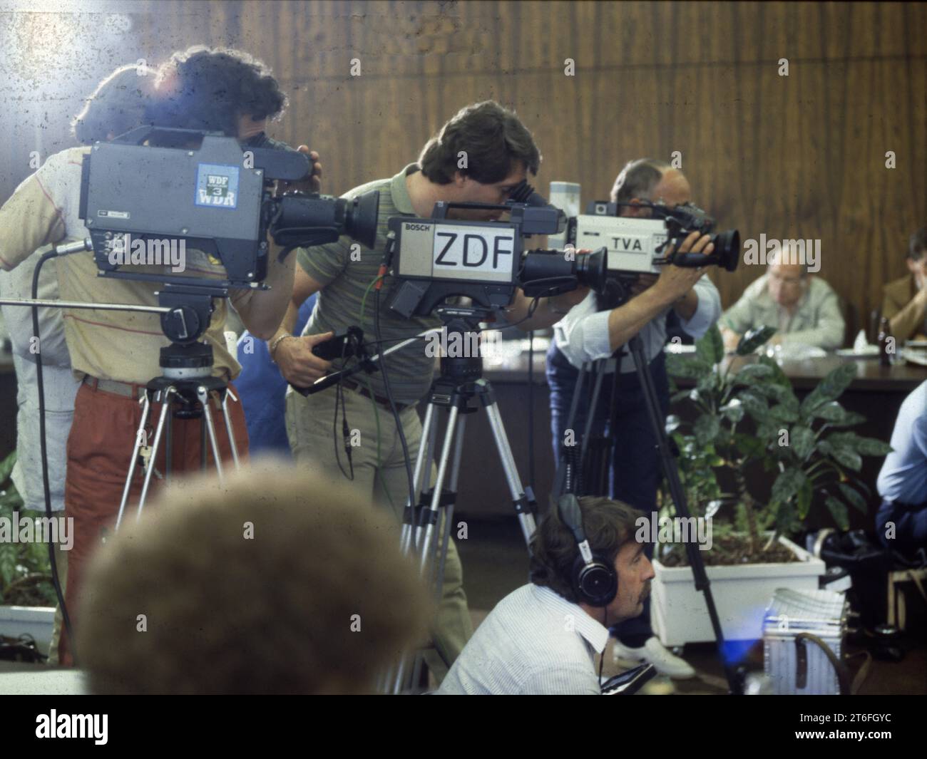 DEU, Germany: The historical slides from the 80-90s, Dortmund. TV media ca. 1984-5.WDR. ZDF Stock Photo