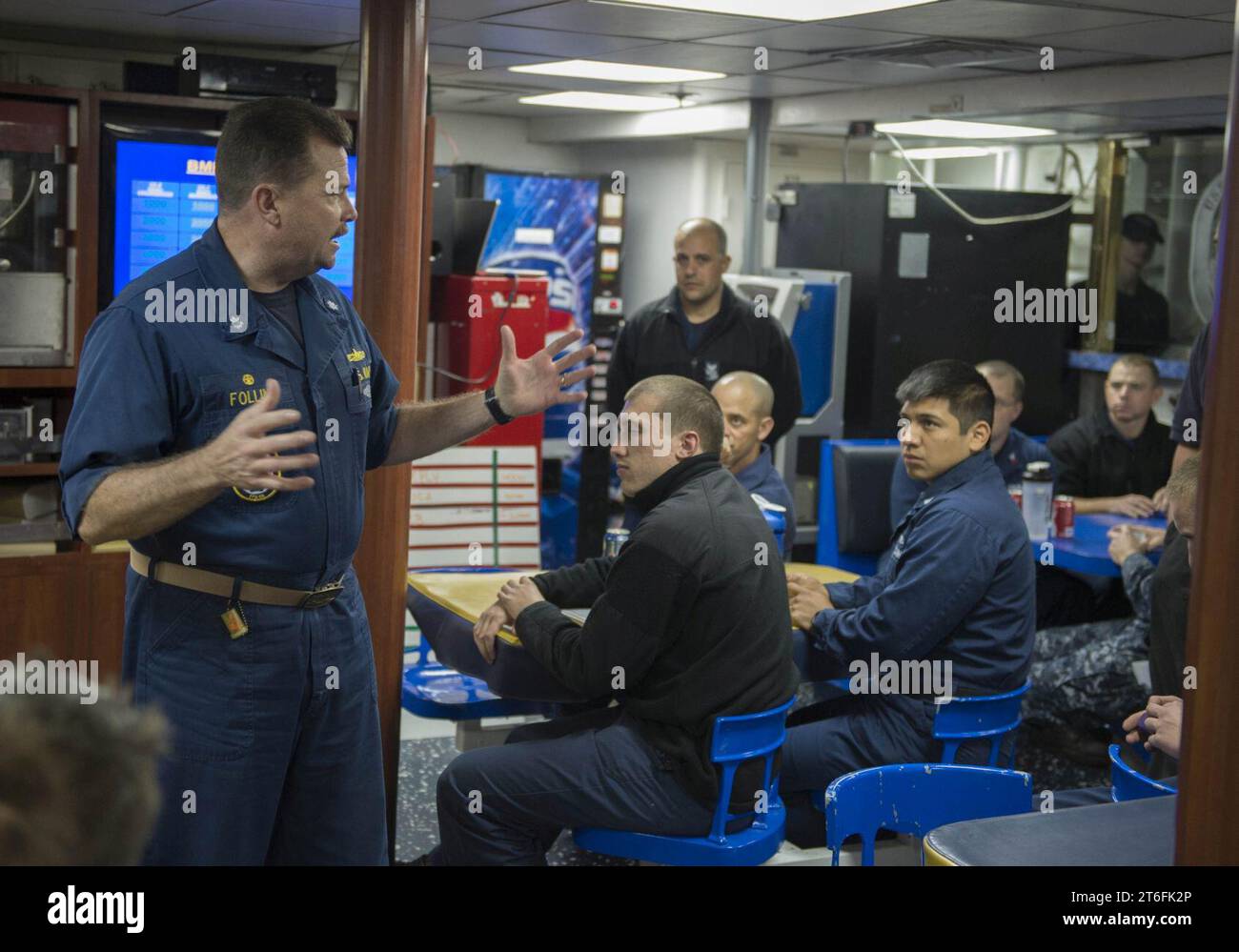 USS Simpson commemorates African-American History Month 140226 Stock ...