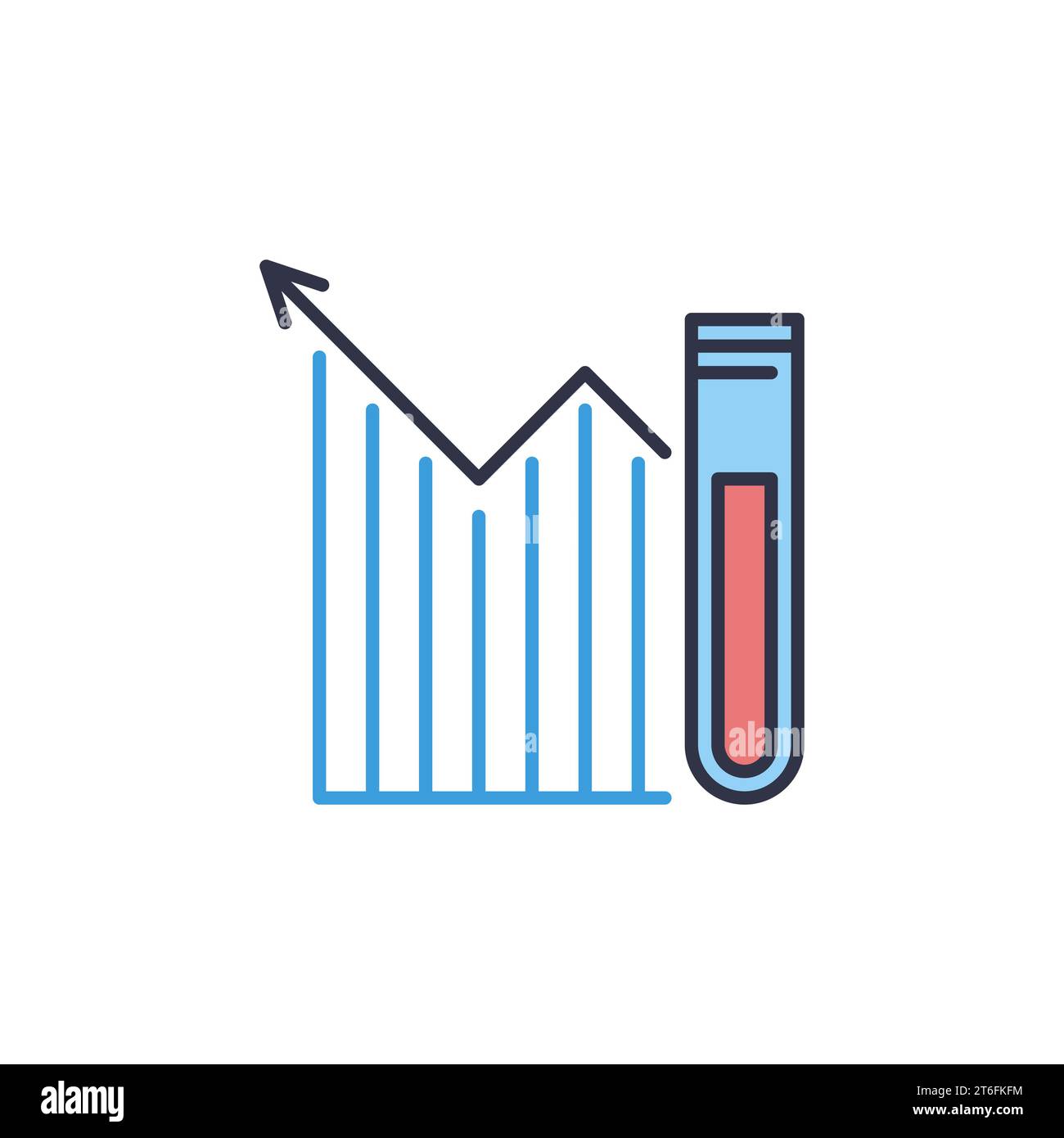 Test tube result vector vectors hi-res stock photography and images - Alamy