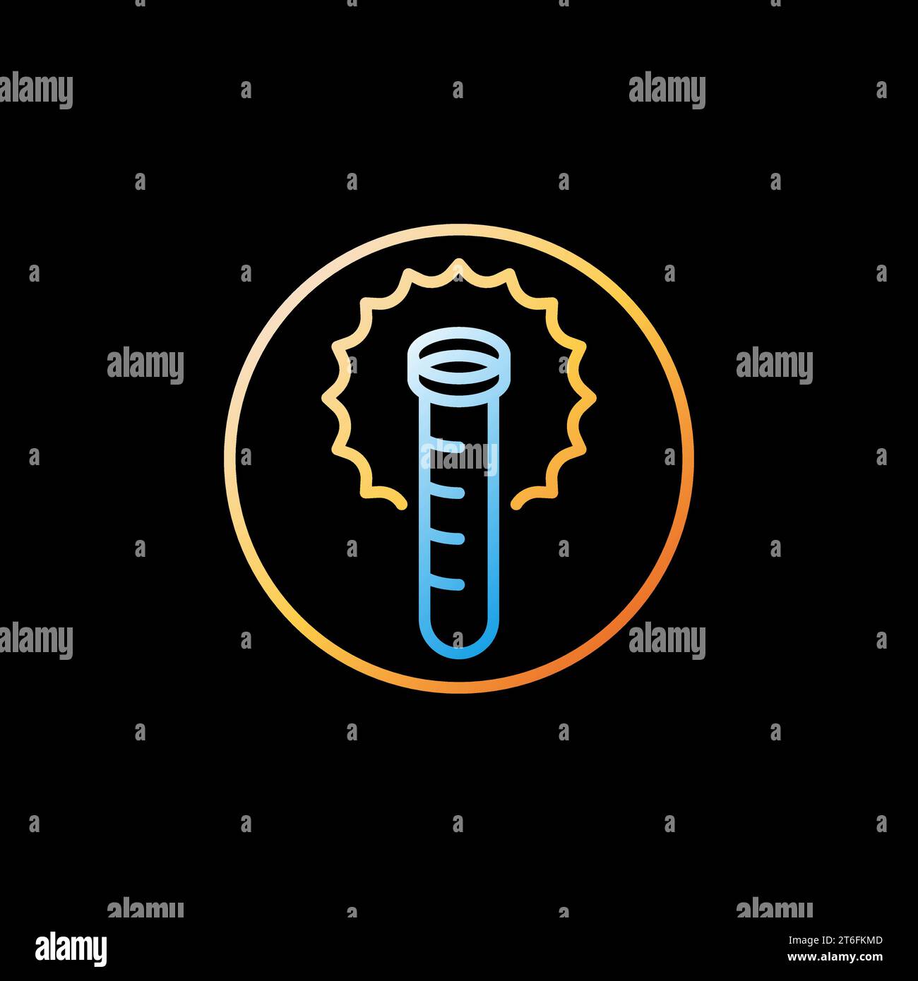 Test Tube Reaction vector Laboratory glass concept linear colorful ...