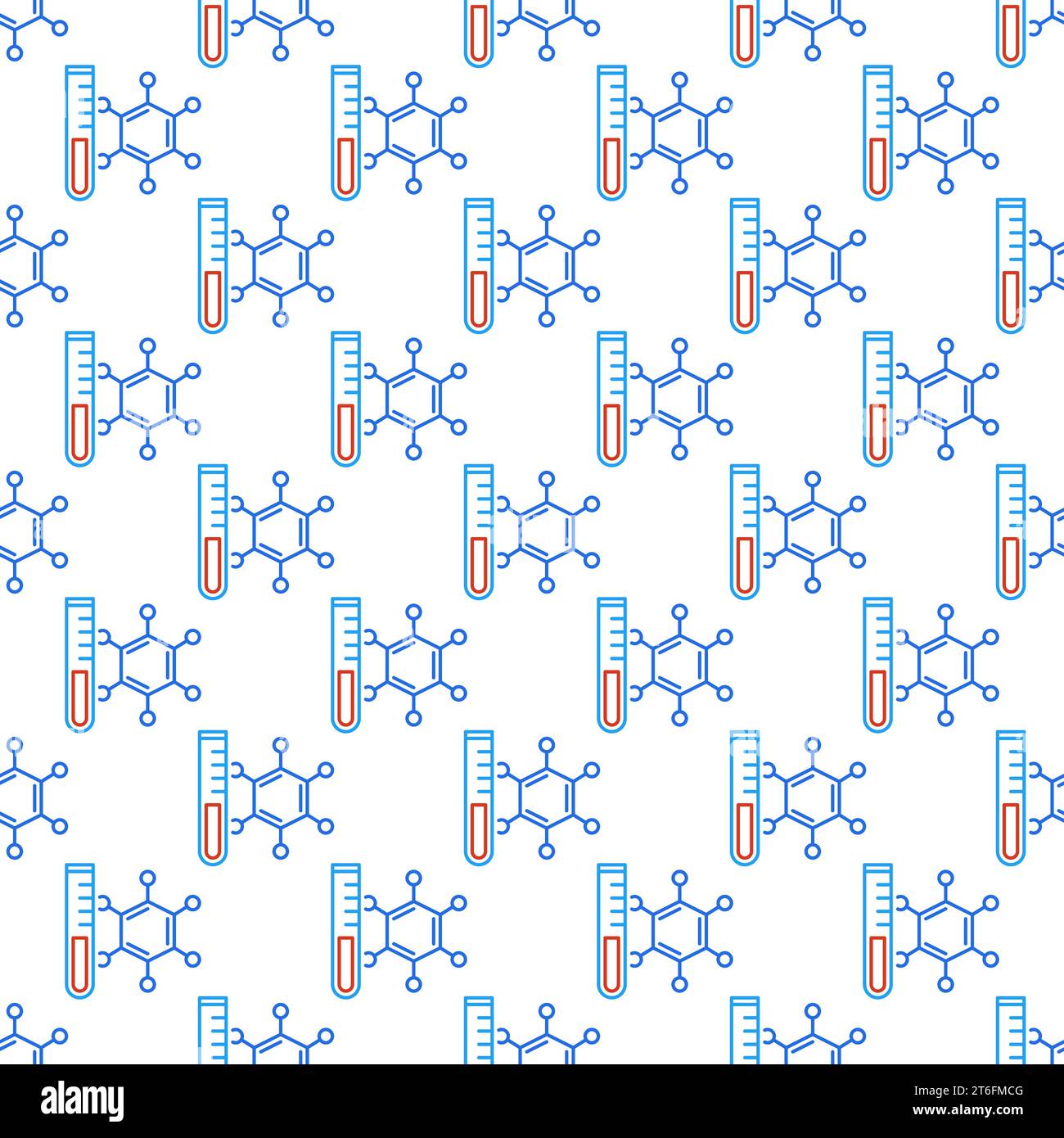 Test Tube with Chemical Formula vector creative concept thin line ...