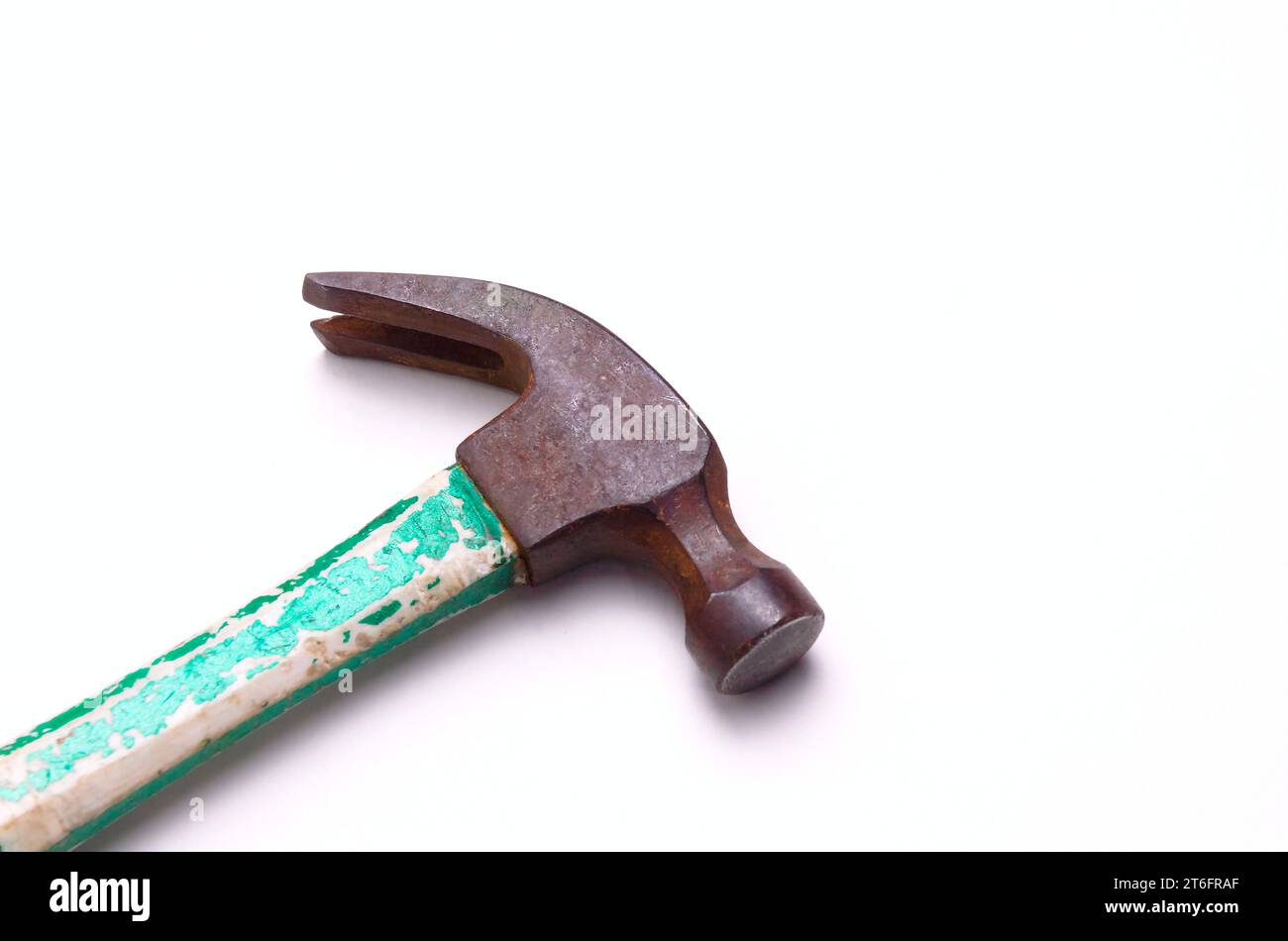 Claw hammer on white background Stock Photo