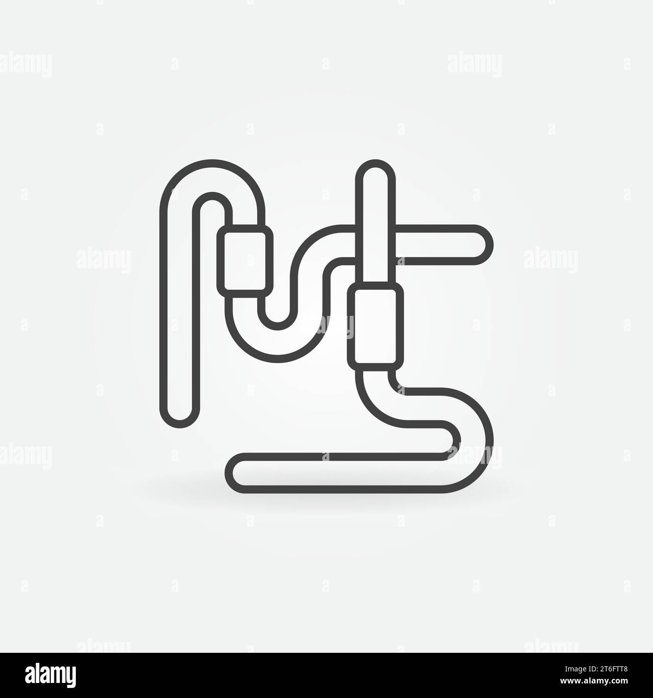Worms vector concept geometric minimal icon or symbol in thin line style Stock Vector