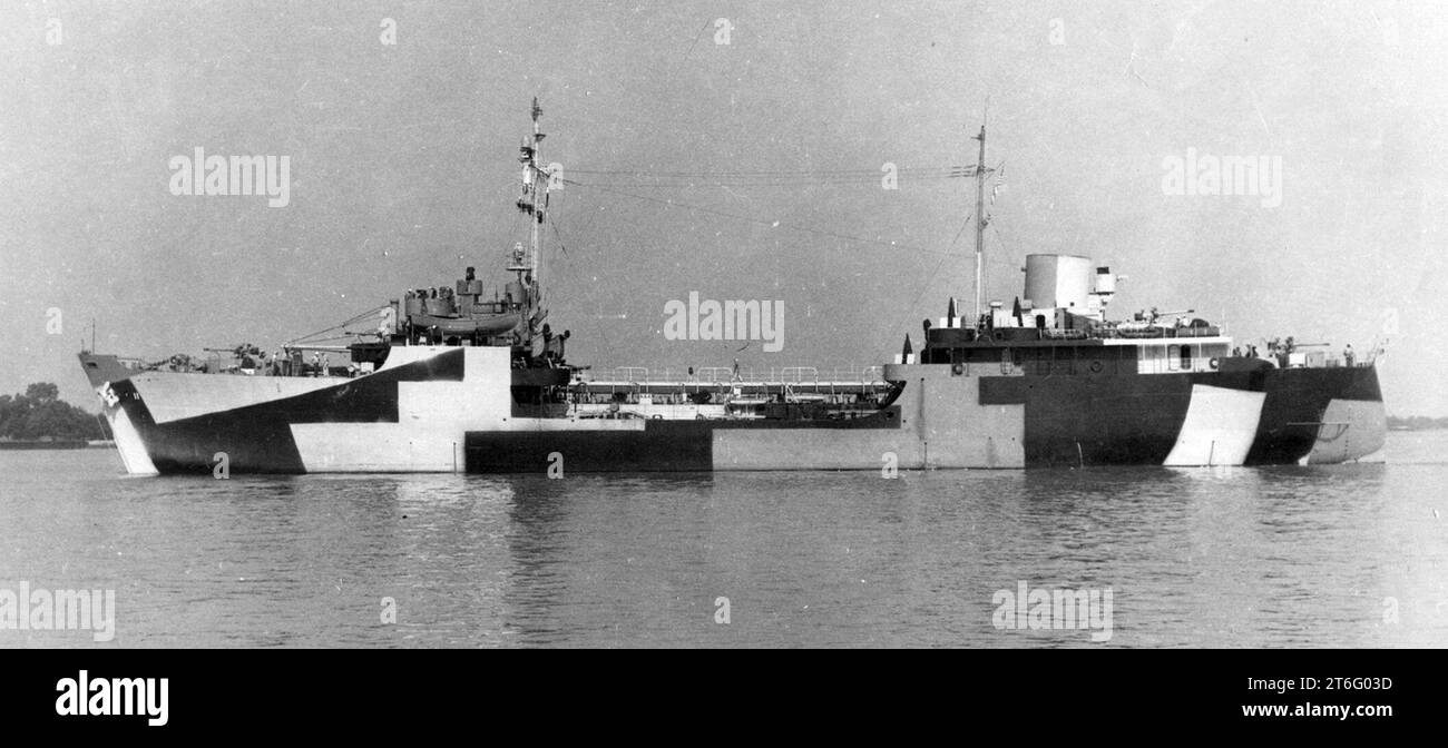 USS Tombigbee (AOG-11) in the Mississippi River on 18 July 1944 (BS ...