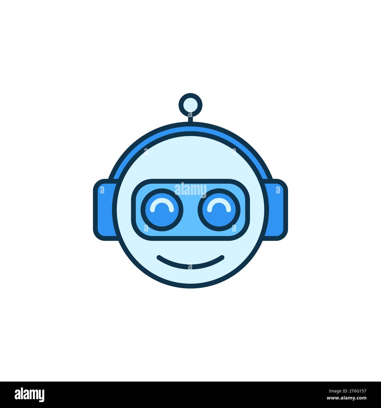 Funny Chatbot Head vector concept colored icon or symbol Stock Vector