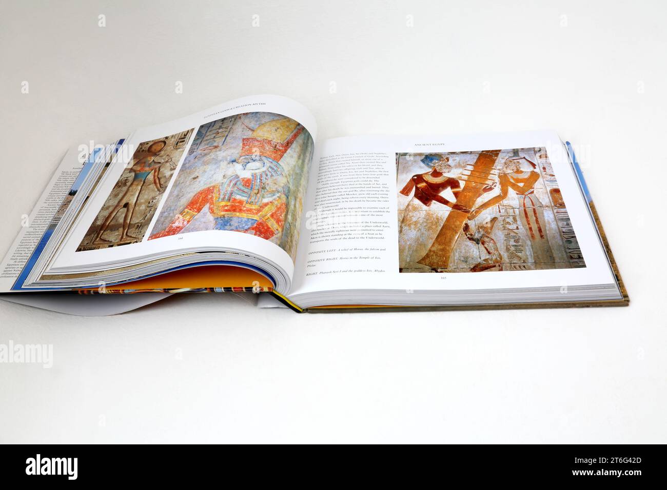 Large Hardback Book of Ancient Egypt Stock Photo