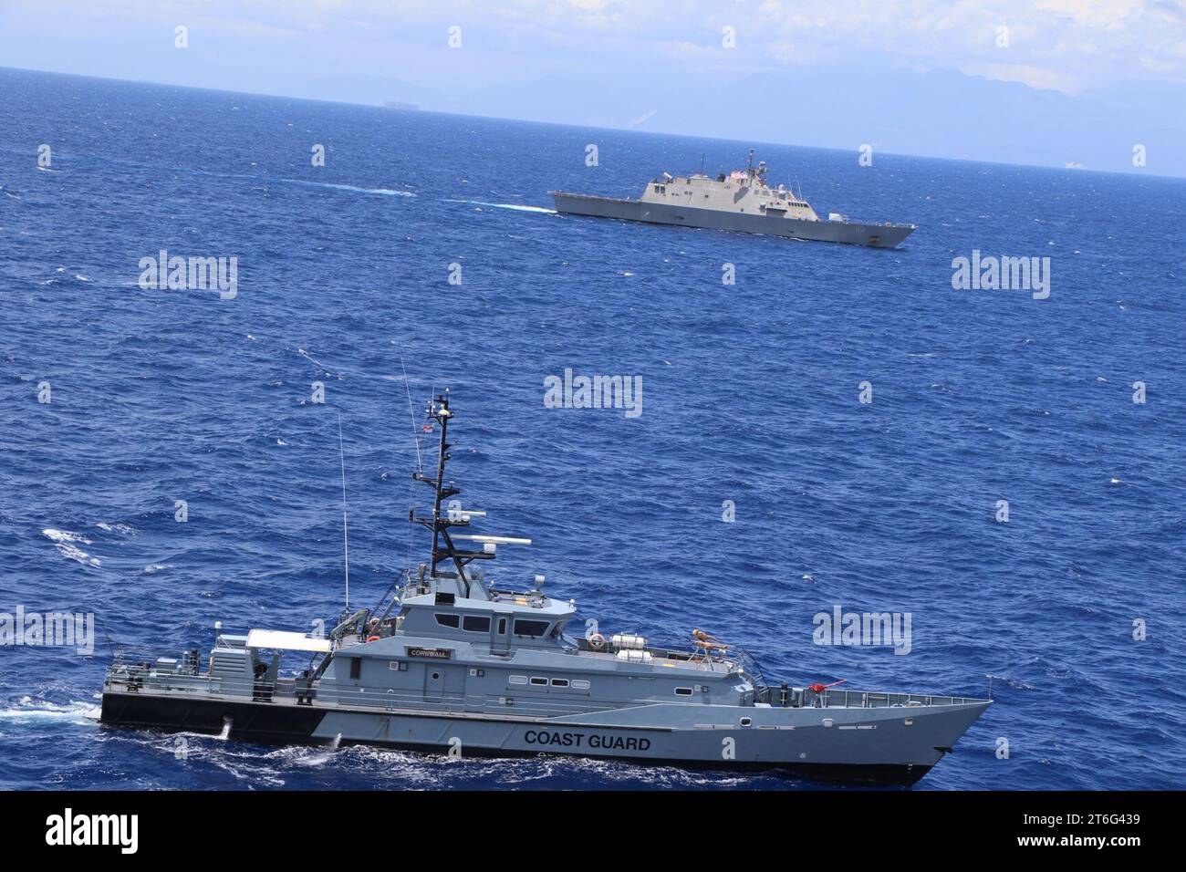 USS Wichita (LCS13) and Jamaica Defence Force Coast Guard patrol