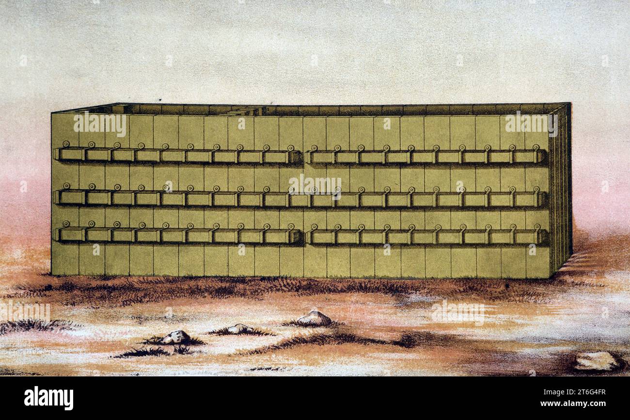 Illustration of The Boards and Bars of the Tabernacle Overlaid with
