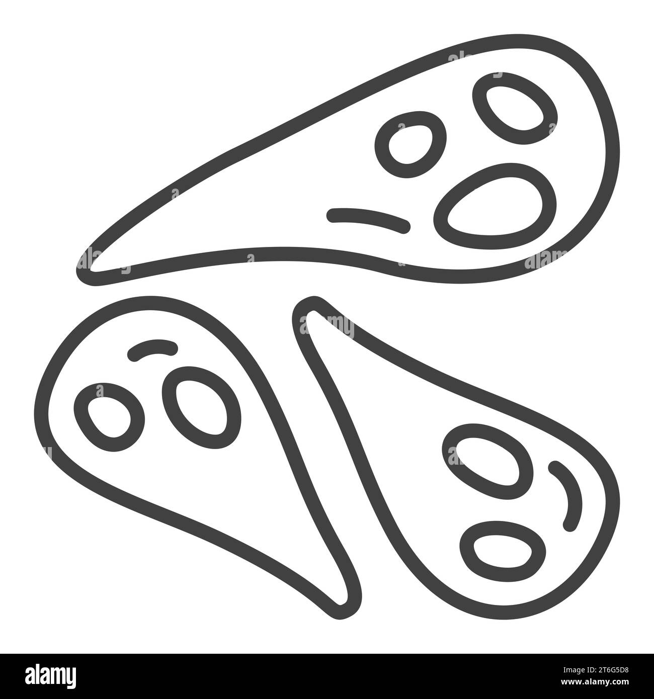 Bacteria vector concept icon or symbol in outline style Stock Vector ...