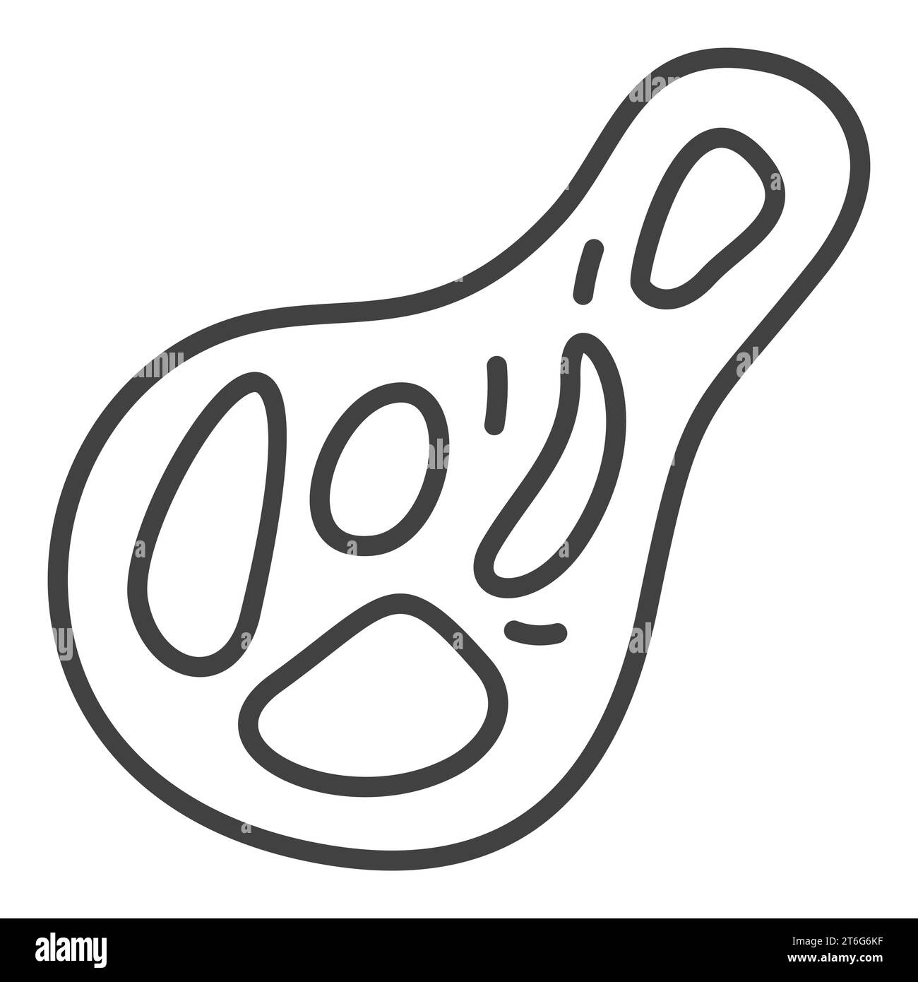 Microbe vector concept outline icon or sign Stock Vector Image & Art ...
