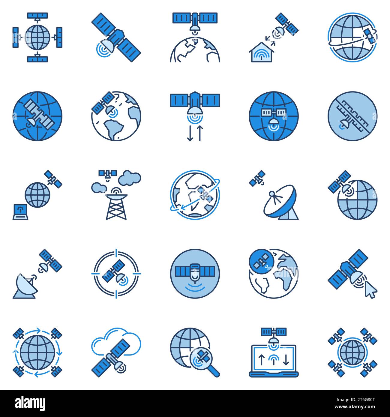 Broadband satellite internet access Stock Vector Images - Alamy