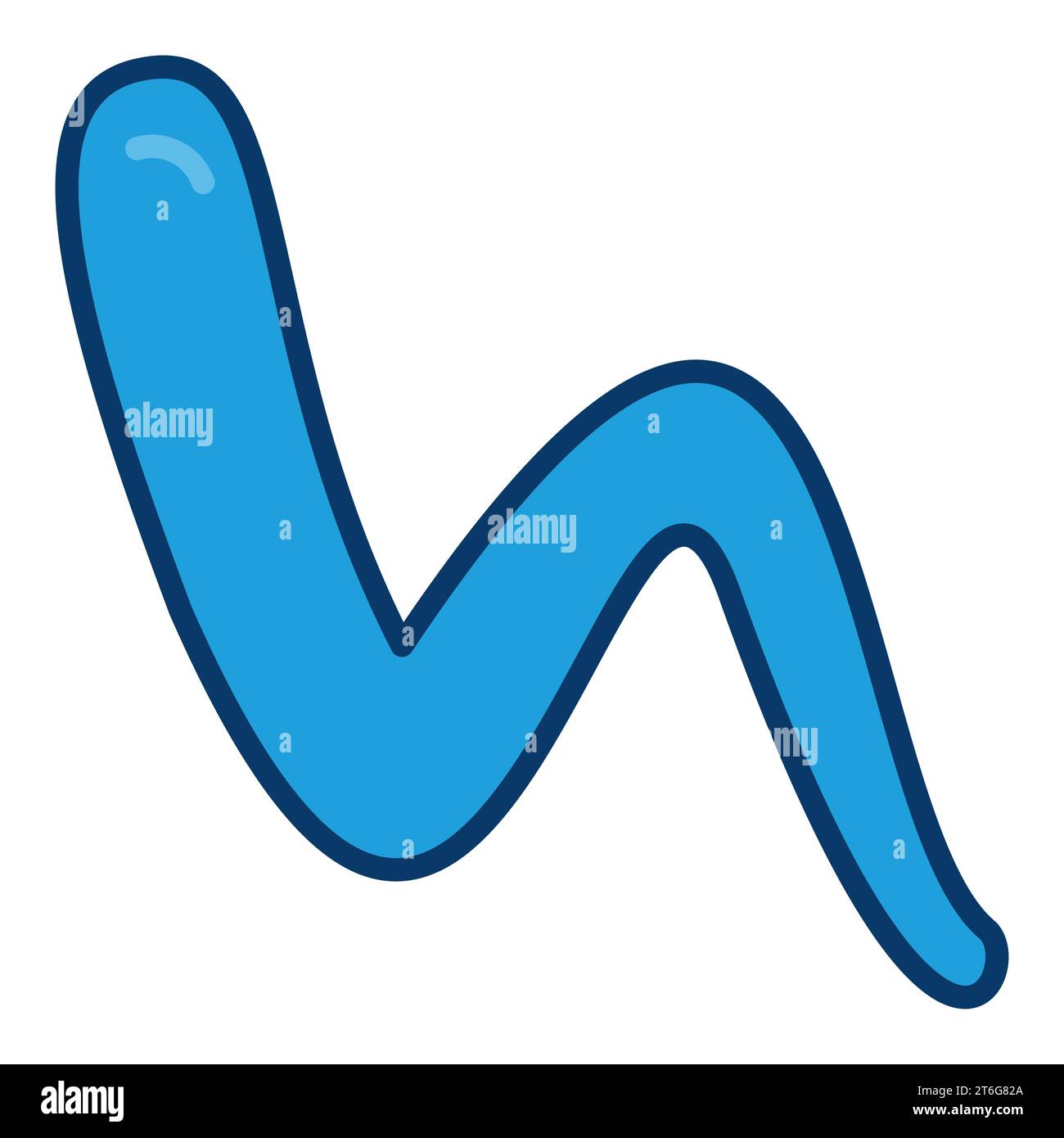 Bacterium vector Worm concept blue colored icon or symbol Stock Vector ...