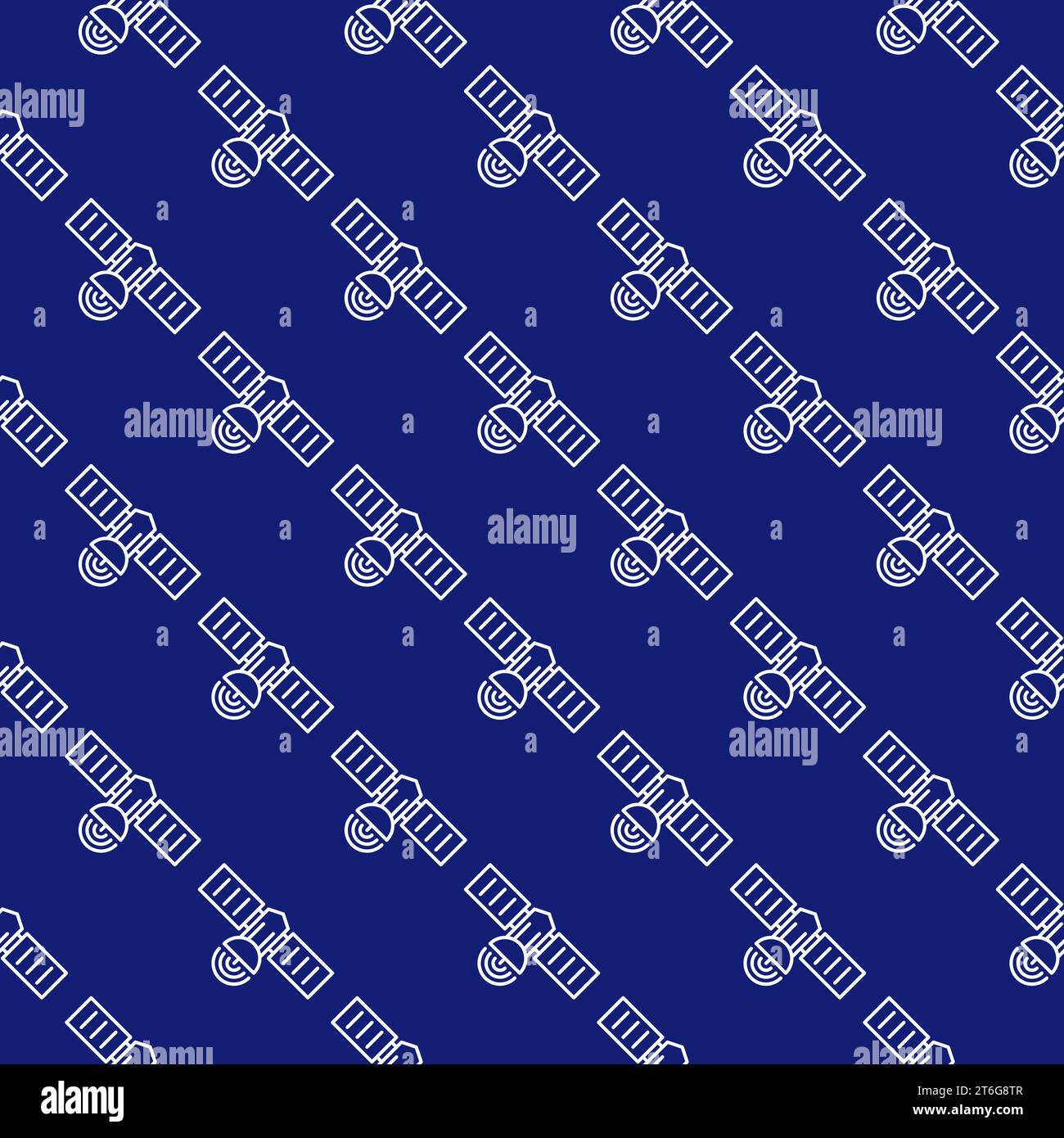 Satellite Pattern Design Wireless Satellite vector concept minimal seamless pattern in outline ...