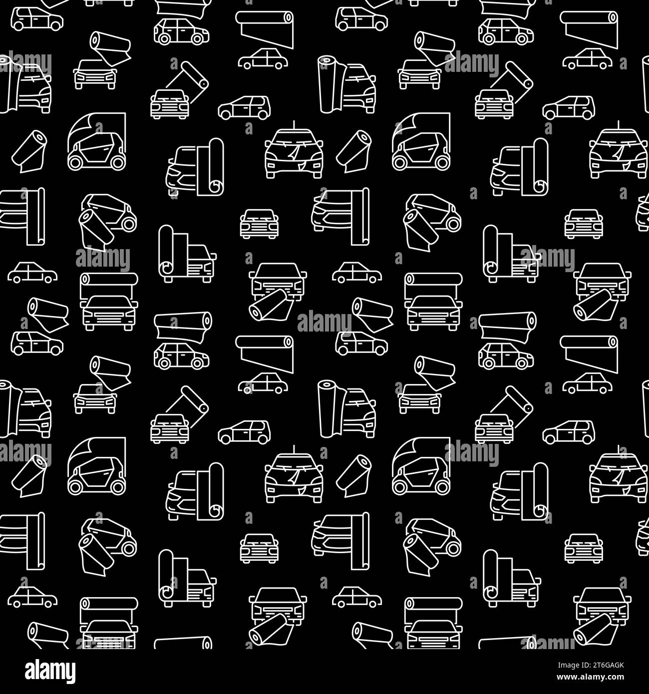 Car Vinyl Wrap dark seamless background - vector Vehicle concept