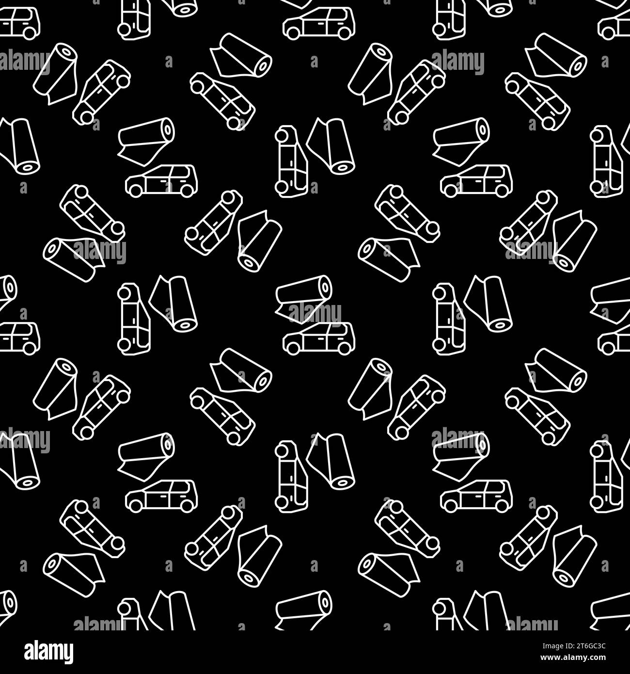 Car Vinyl Wrap dark seamless background. Vector Vehicle concept simple