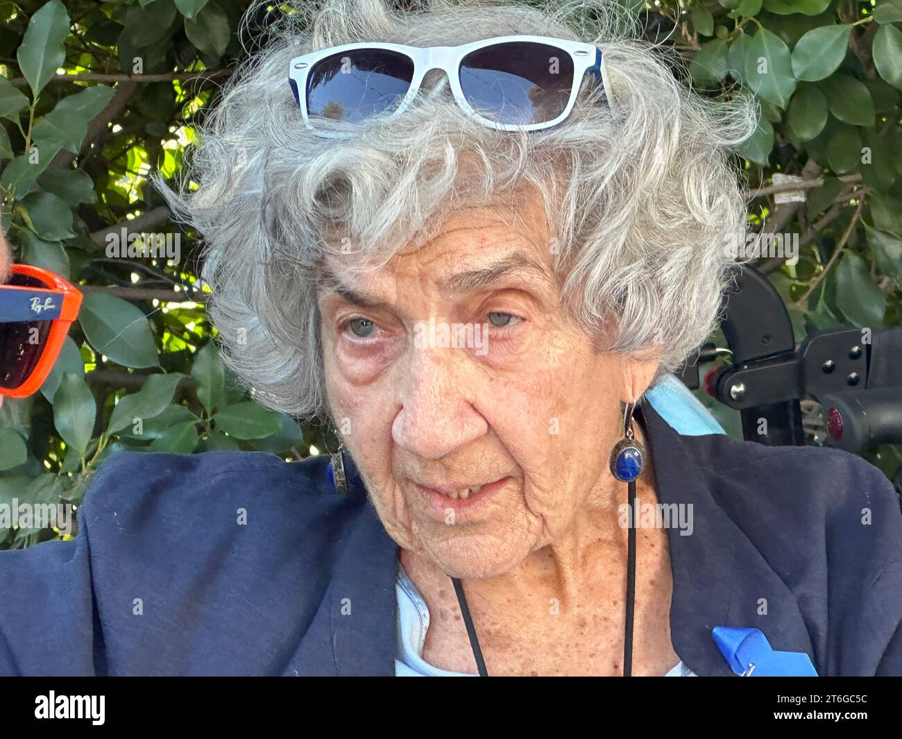 Santa Barbara, California, USA. 9th Nov, 2023. Rose Jaffee was married to a Holocaust survivor for over 70 years: the late Norman Jaffe, and on Nov. 9, 2023 she shared his harrowing story of wits and survival, along with his secret to thriving inspire of the horrors he faced: 'forgiveness''. November 9 is the 85th anniversary of Kristallnacht, (German for 'Night of Broken Glass'') when Nazis unleashed an orchestrated wave of violence against Jews in Germany and Austria to force them out of the country. More than one hundred Jews were murdered and thousands of Jewish institutions, sy Stock Photo