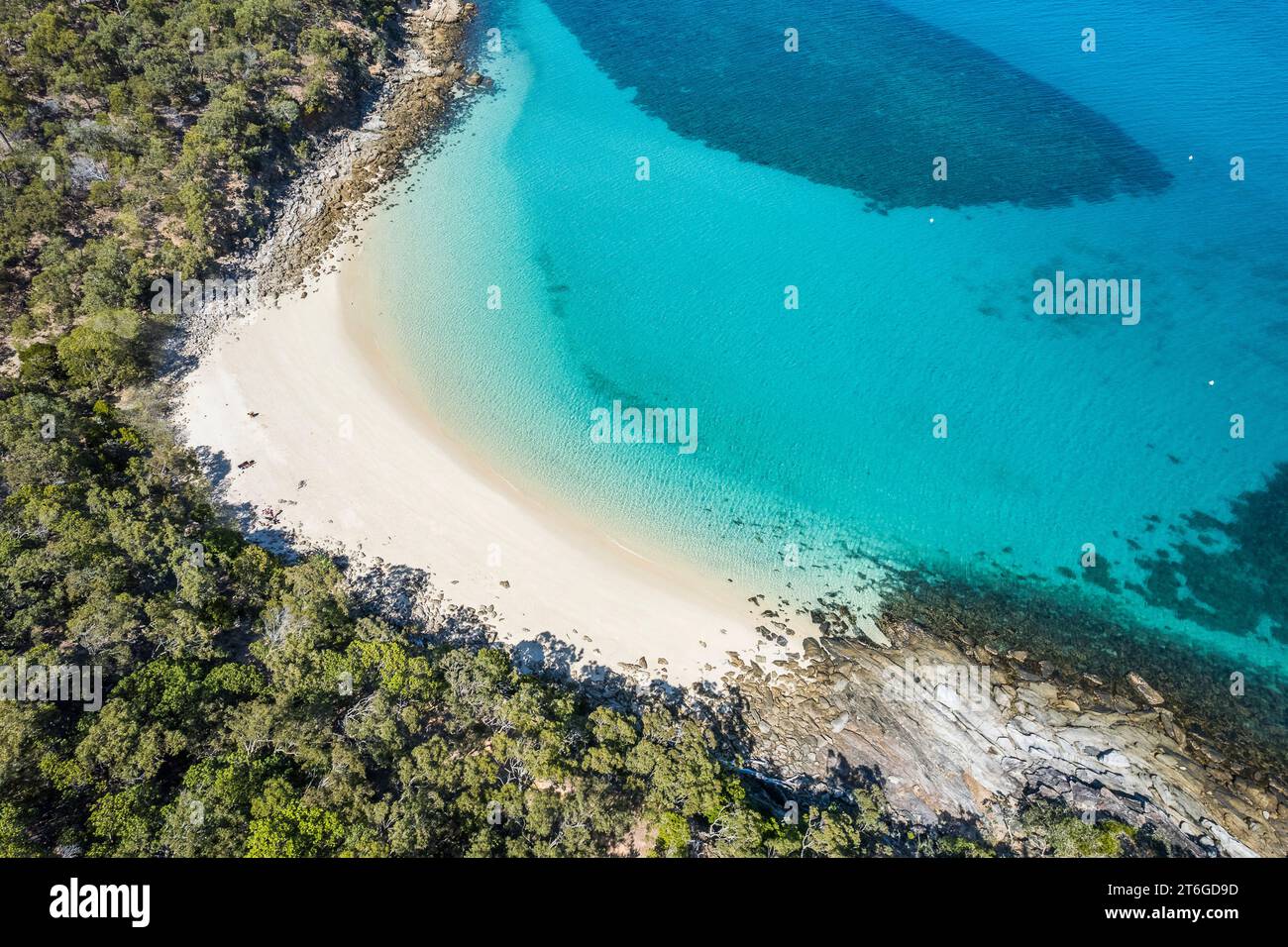 Idyllic Great Keppel Island - A Tropical Paradise on the Capricorn Coast near Yeppoon, Queensland, Showcasing Australia's Spectacular Island Beauty. Stock Photo