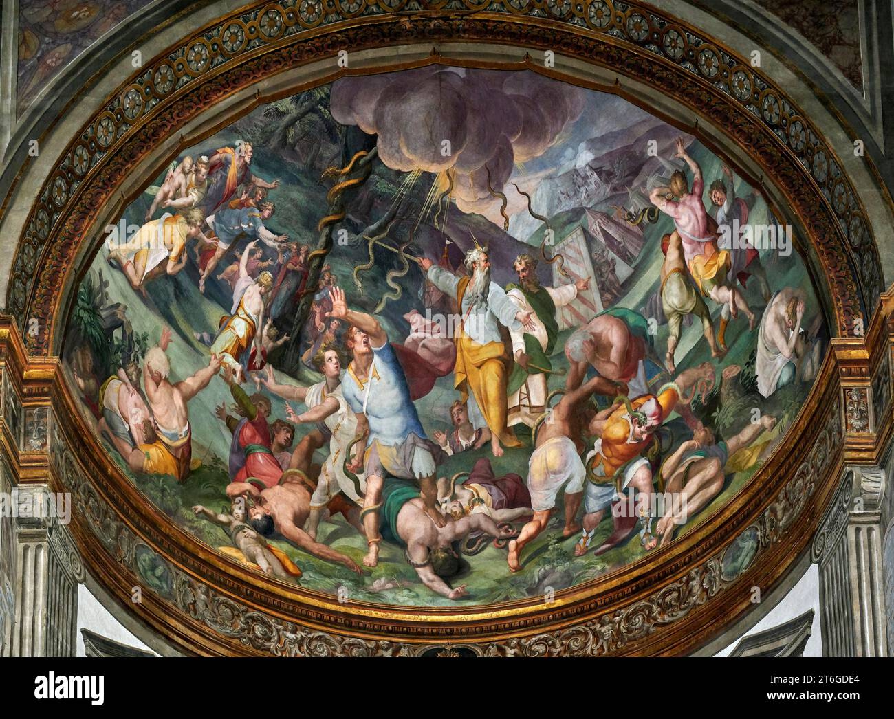 Mos E Il Serpente Di Bronzo Affresco Orazio Samacchini 1576 mos-e-il-serpente-di-bronzo-affresco-orazio-samacchini-1576