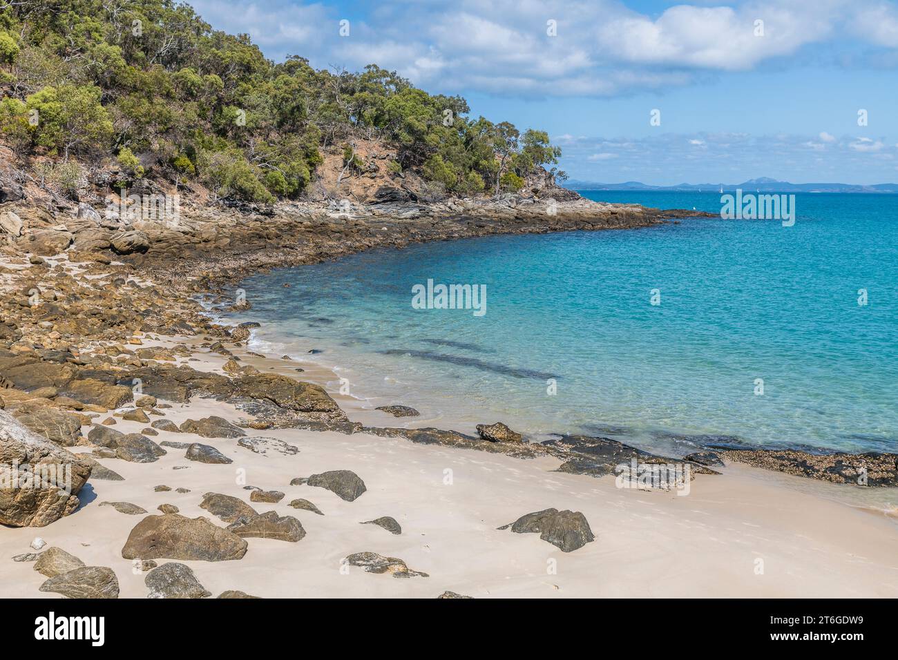 Idyllic Great Keppel Island - A Tropical Paradise on the Capricorn Coast near Yeppoon, Queensland, Showcasing Australia's Spectacular Island Beauty. Stock Photo