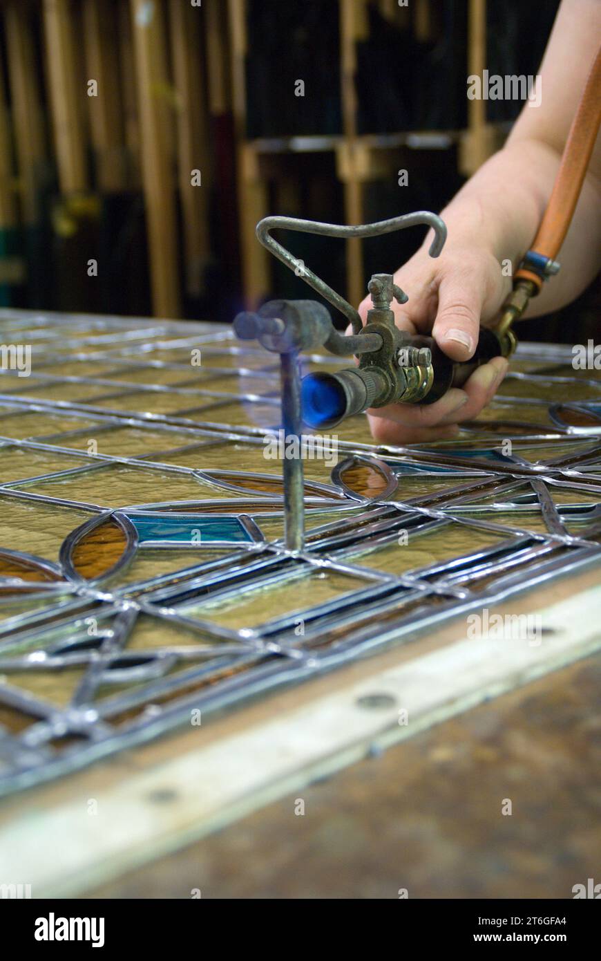 Glass studio Ballast and Bonekamp. Manufacture of stained glass windows