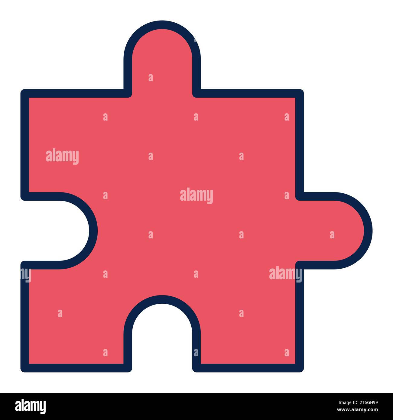 Puzzle Element vector concept simple colored icon or symbol Stock Vector