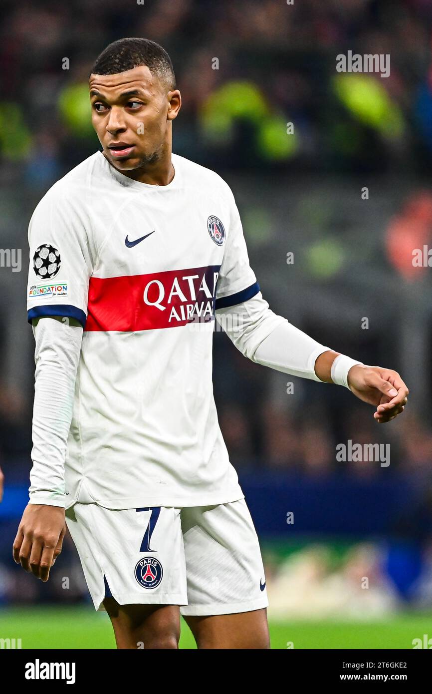 Kylian Mbappé of PSG Paris Saint-Germain FC looks on during the UEFA ...