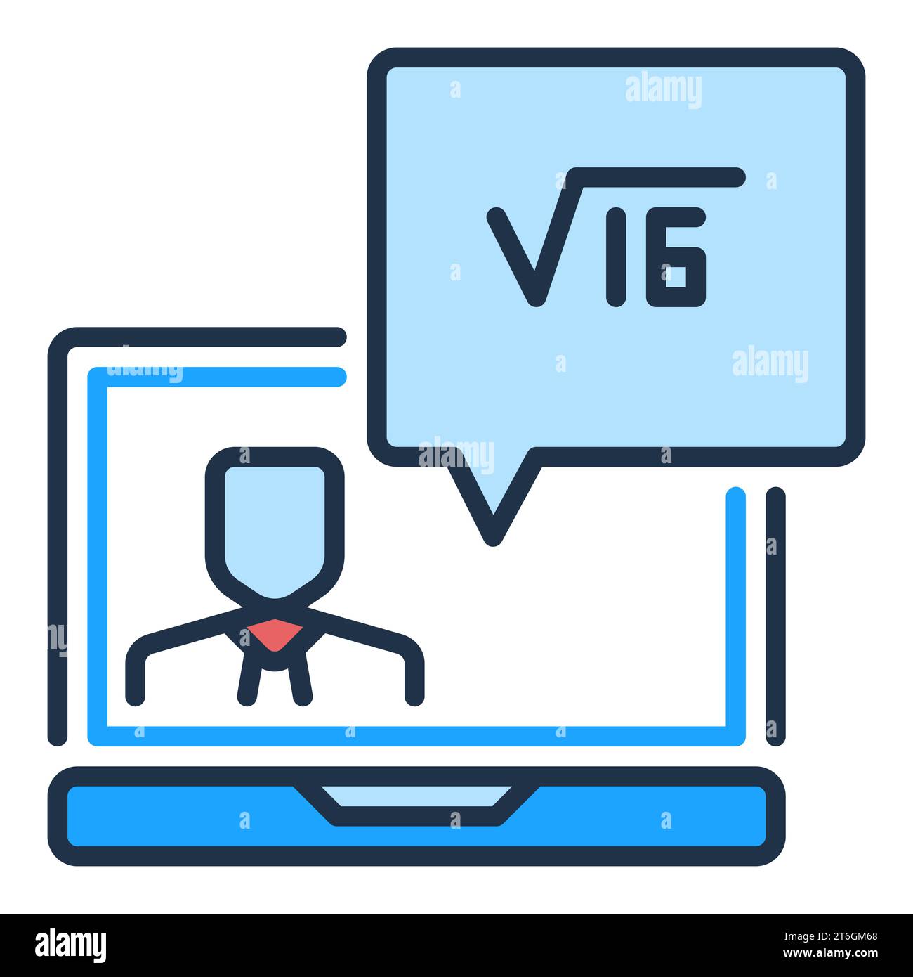 Math teacher studying symbol Stock Vector Images - Alamy