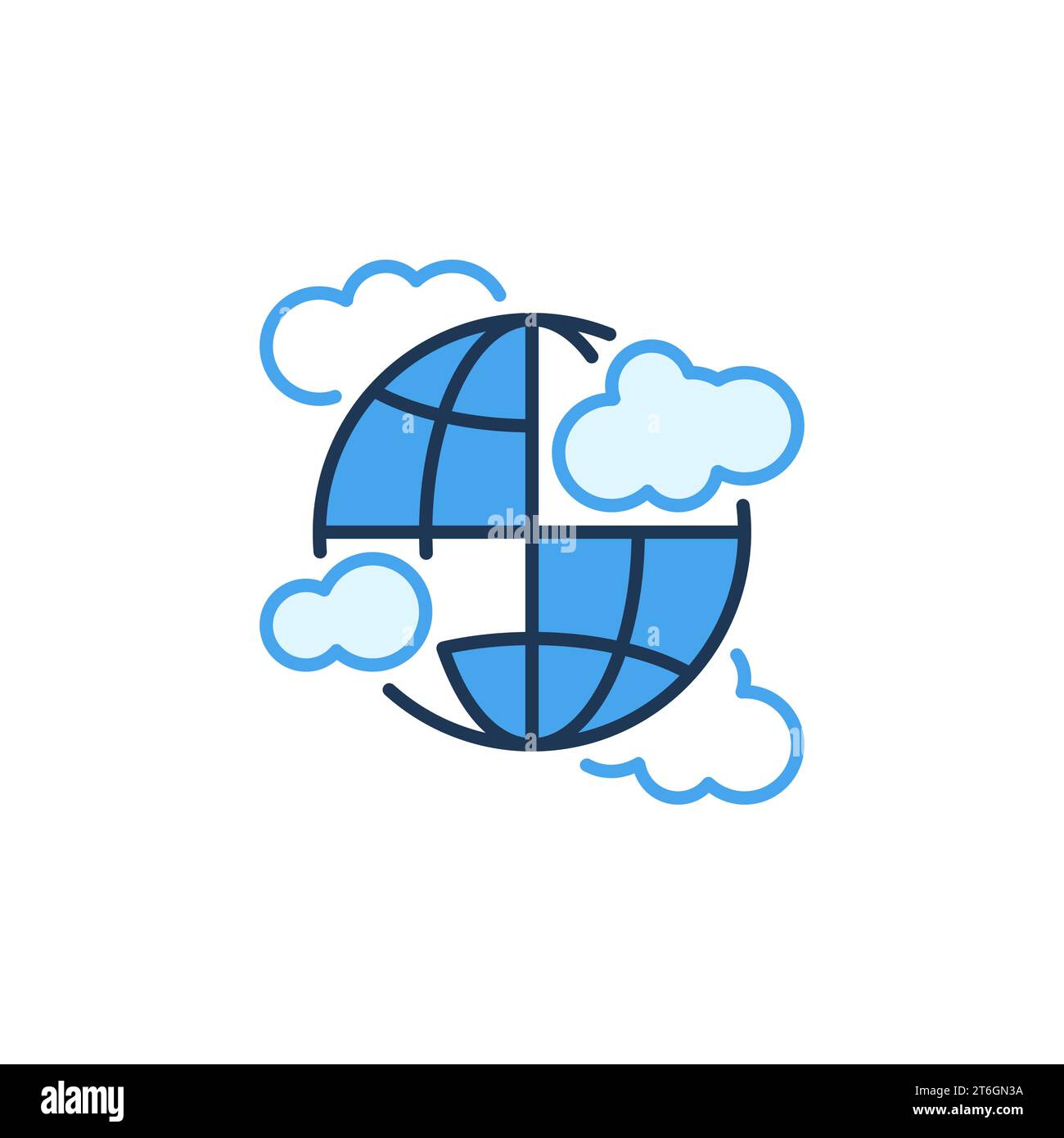 Globe map round earth logo vector image hi-res stock photography and ...