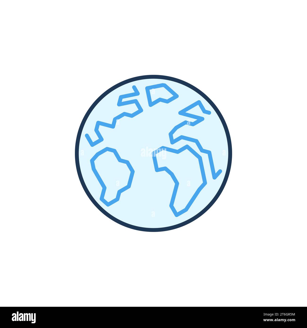 Vector Earth Globe concept colored icon or design element Stock Vector ...