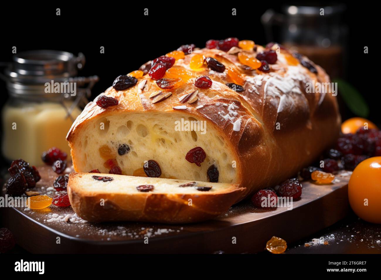 Italian Culinary Tradition. Christmas sweet bread made with