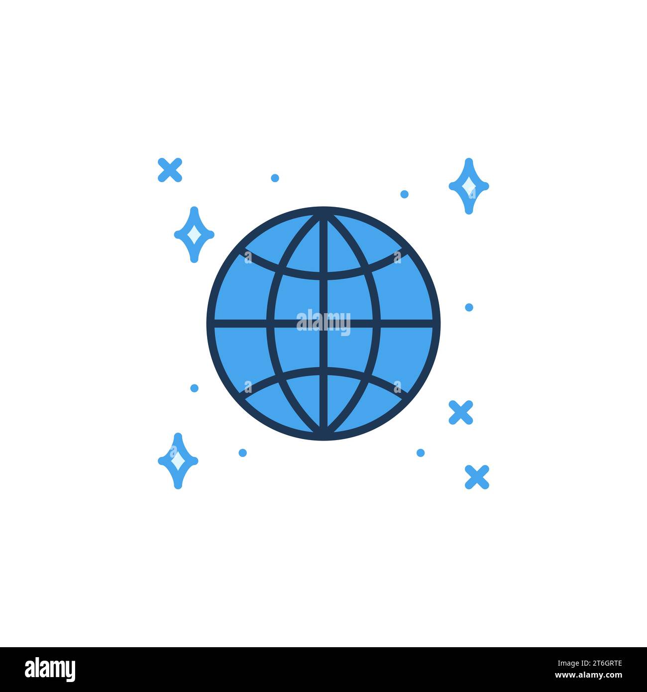 Outerspace with Globe vector concept colored icon or design element ...